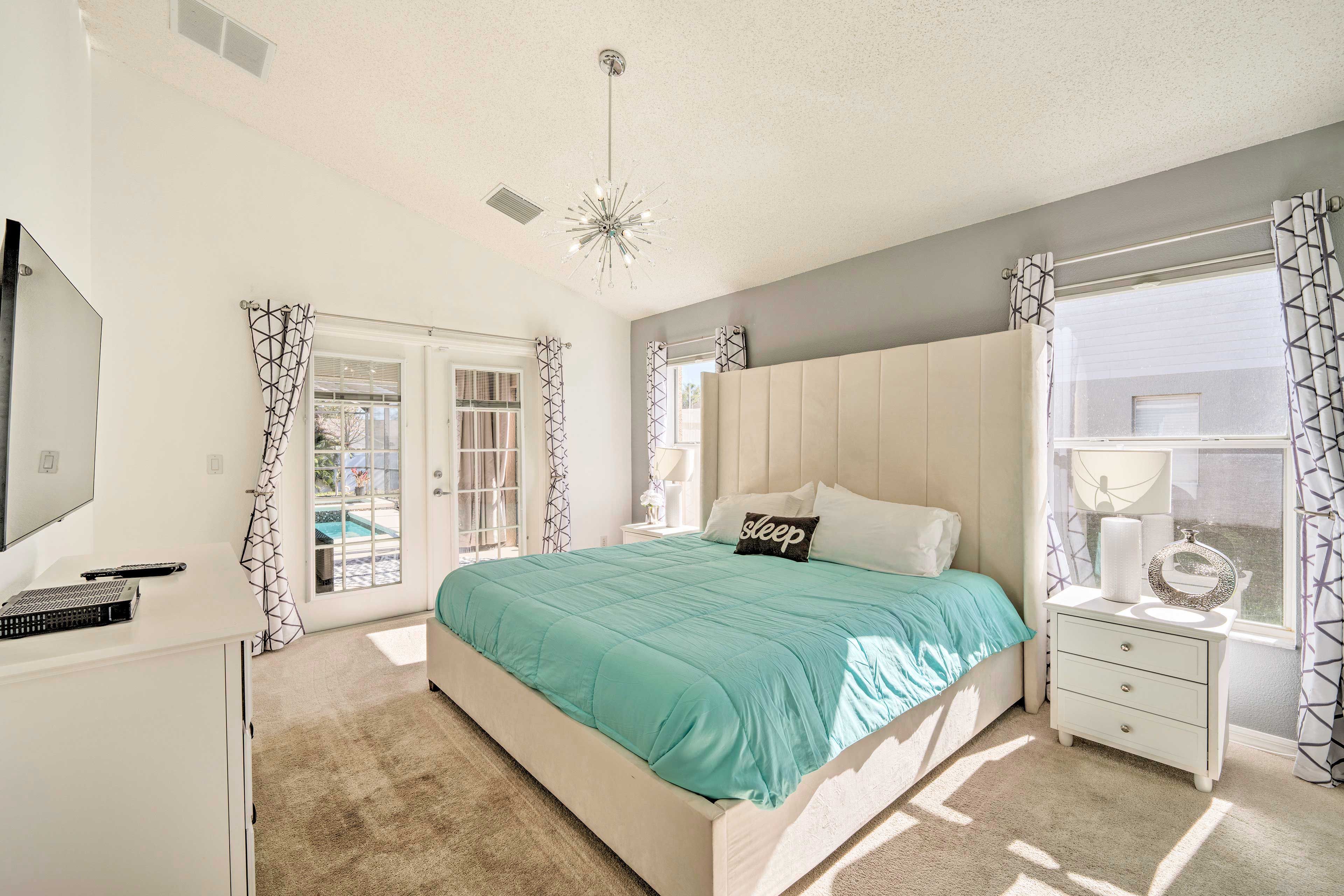 Bedroom 1 | King Bed | Patio Access