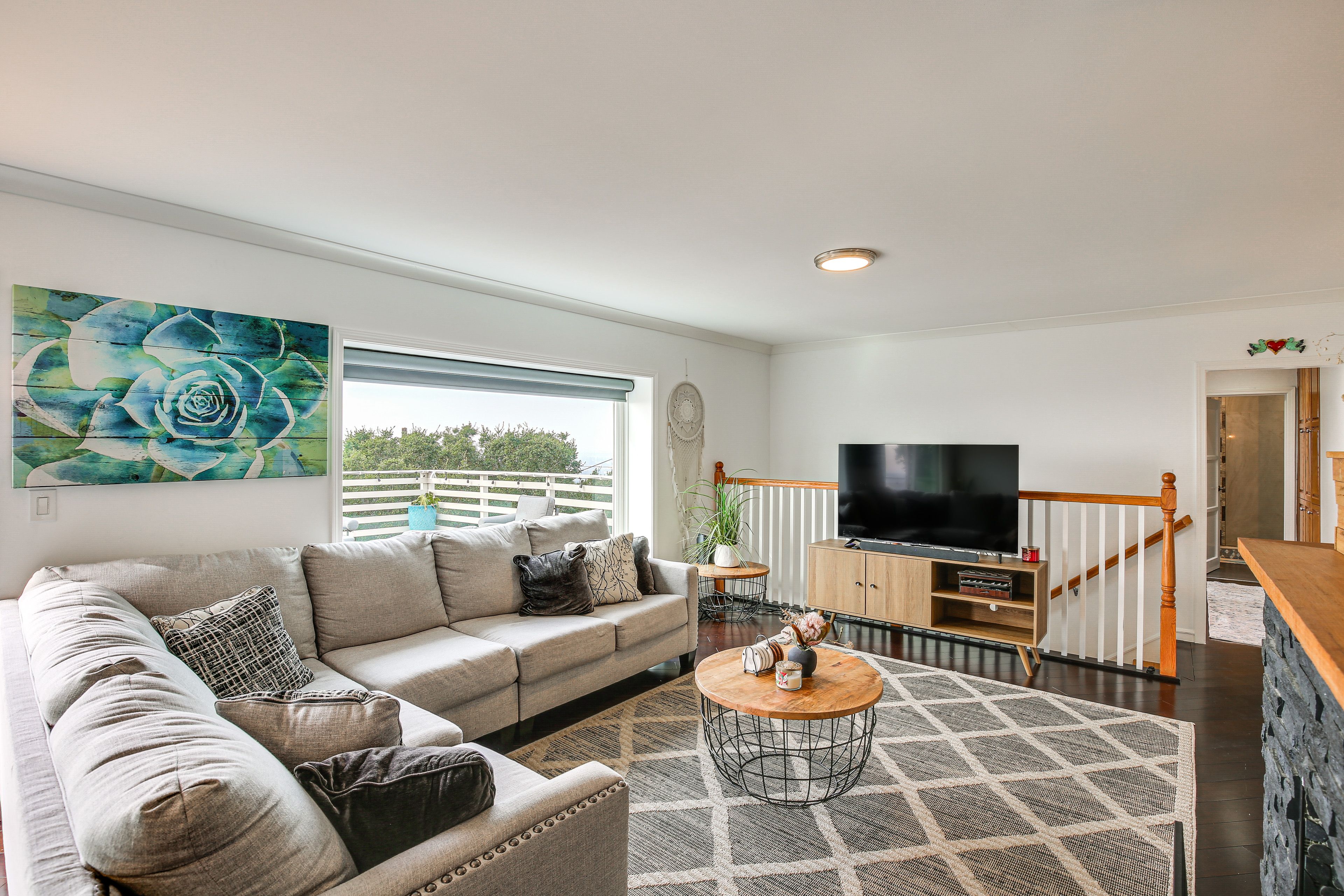 Living Room | Main Level | Smart TV | Nintendo Console | Fireplace