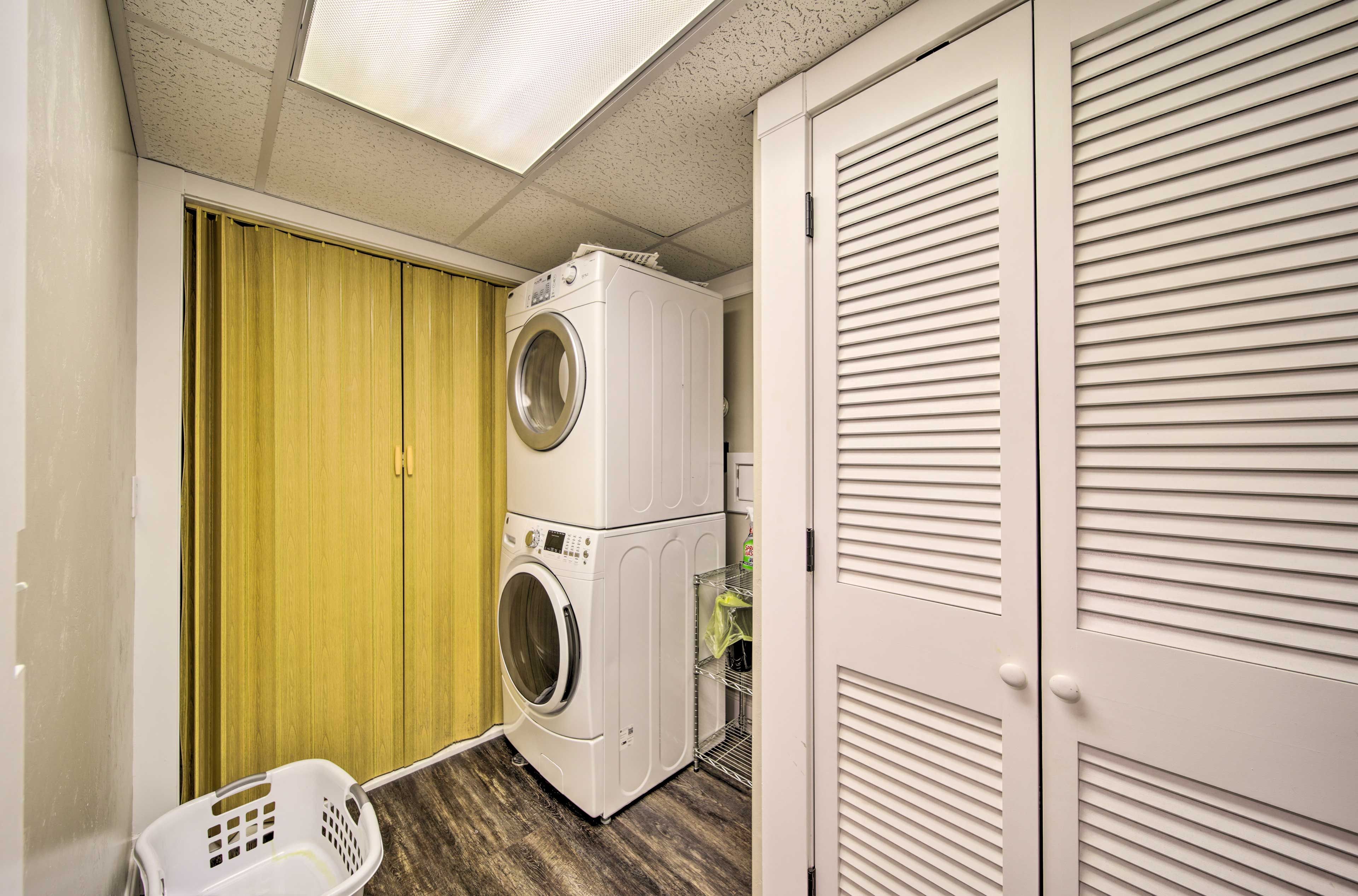 Laundry Room | Lower Level | Washer + Dryer | Iron/Board