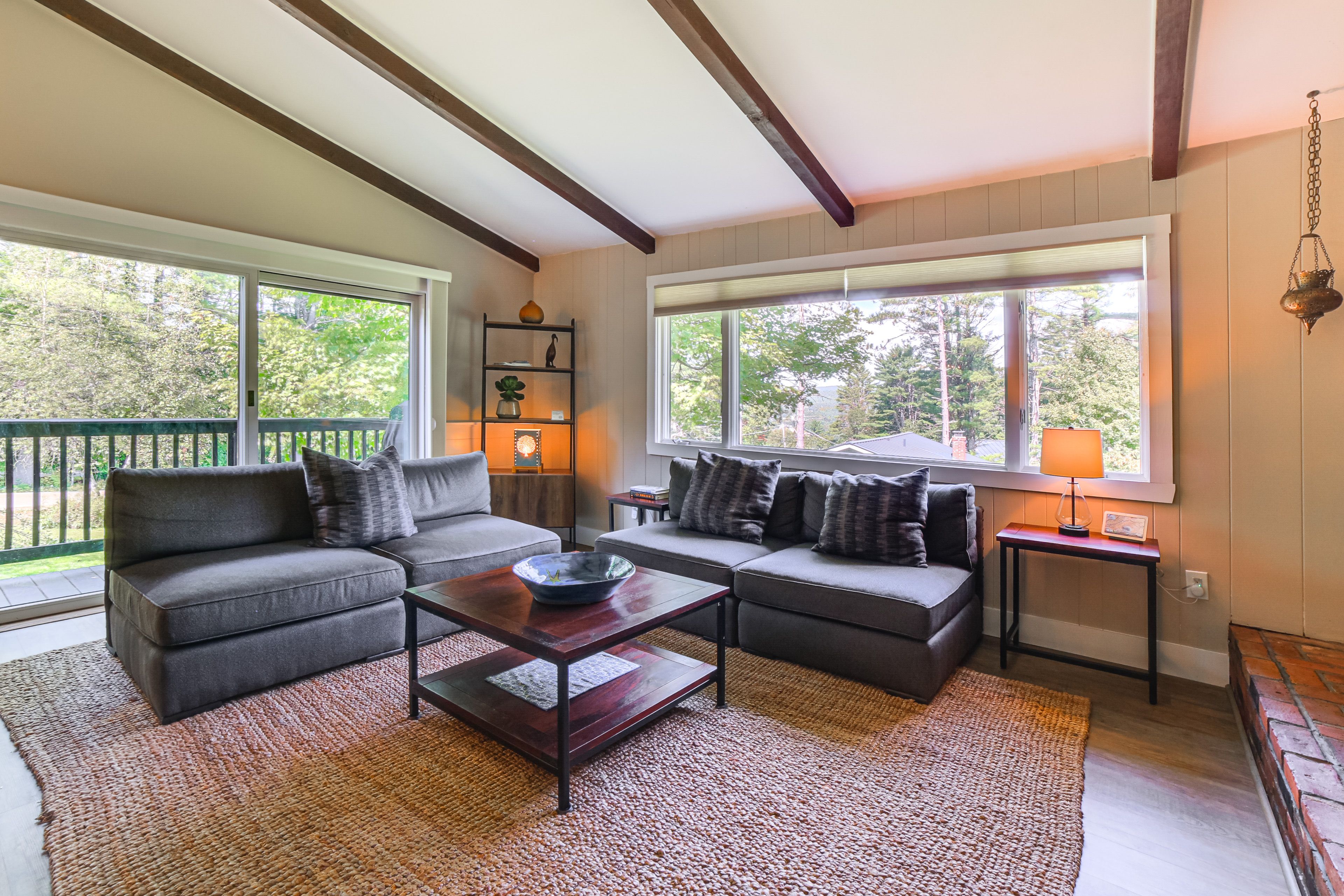 Living Room | Smart TV | LED Fireplace | Mini-Split Heating & A/C