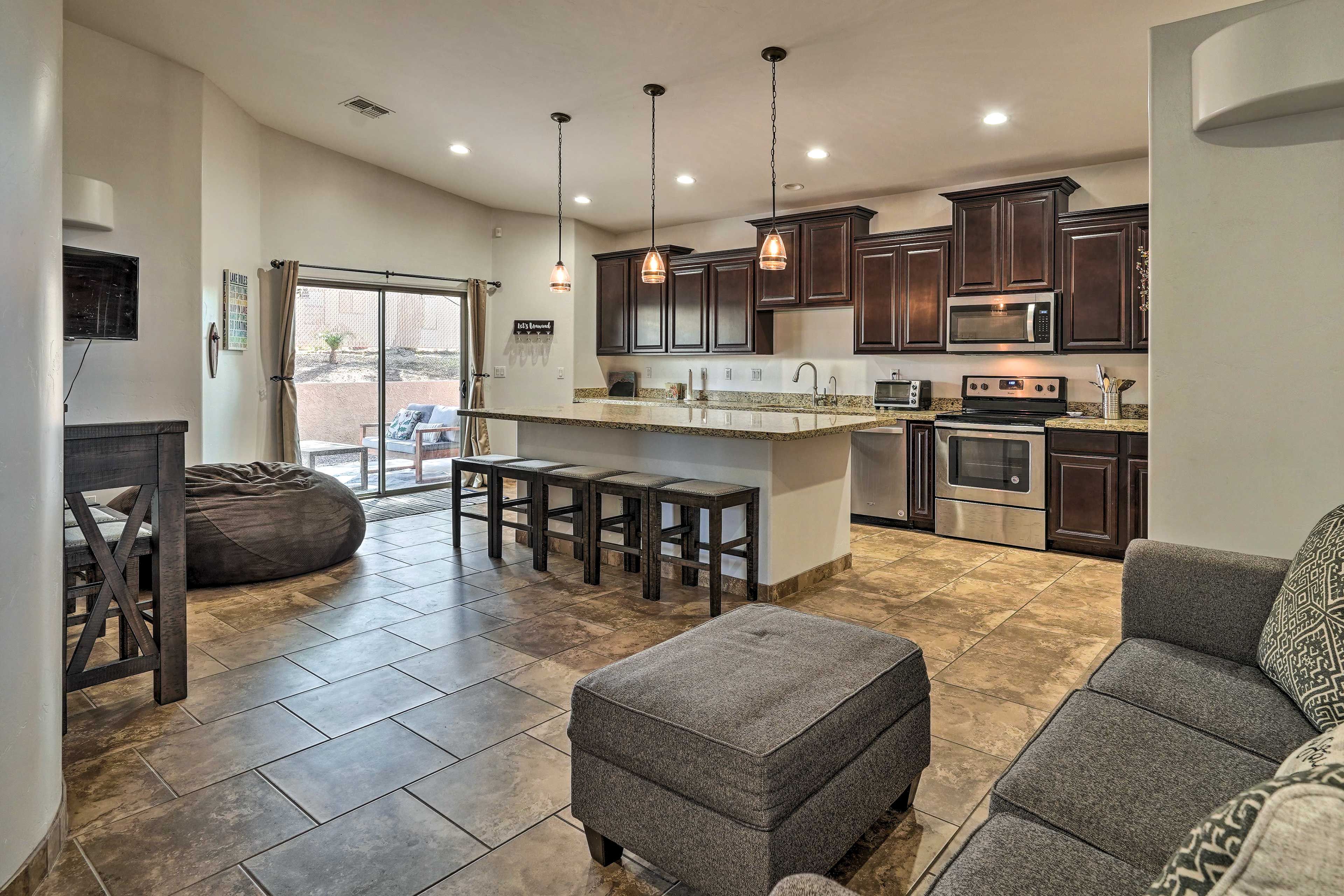 Living Area | Full Sleeper Sofa | Twin Sleeper Sofa | Smart TV
