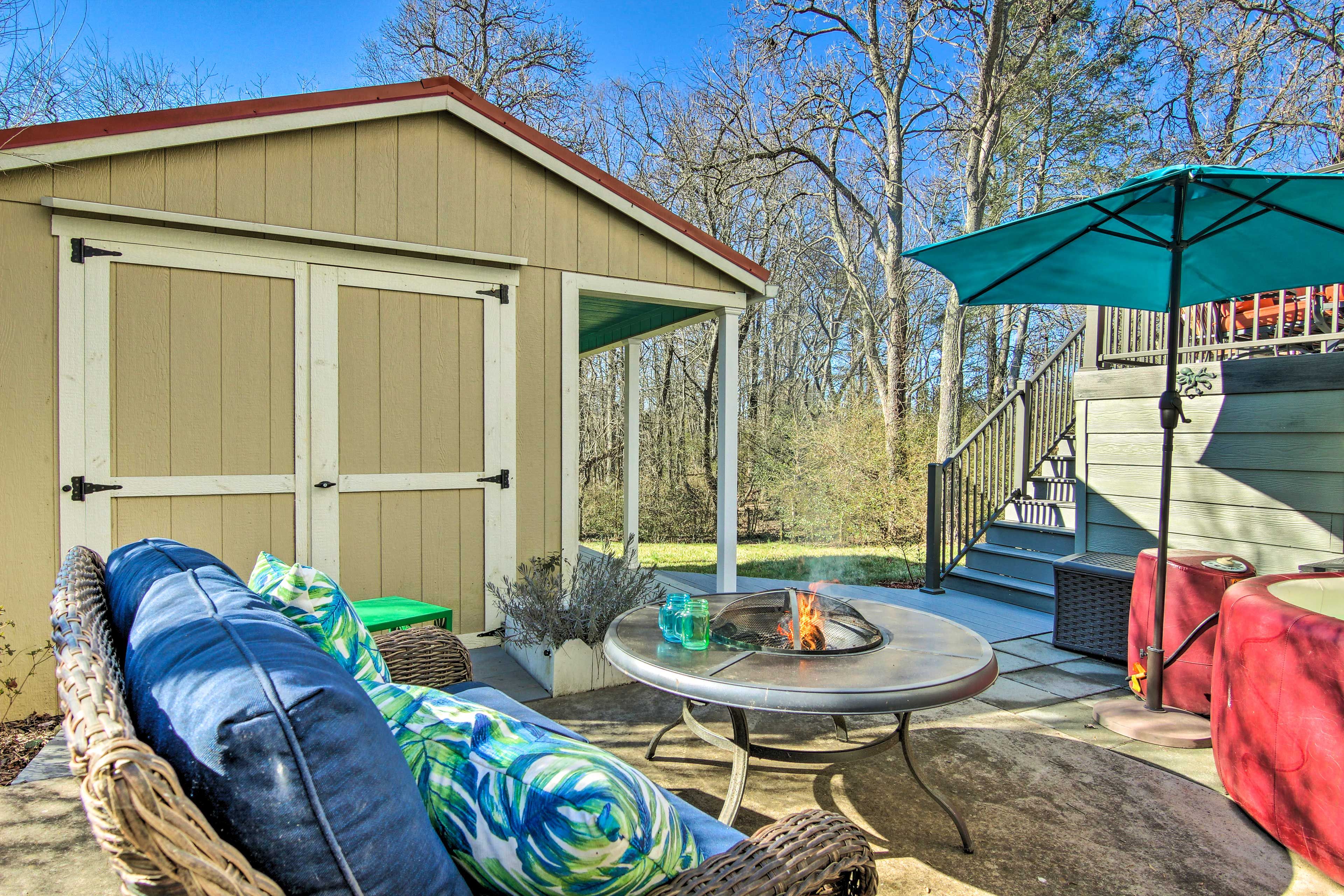 Patio | Hot Tub | Wood-Burning Fire Pit