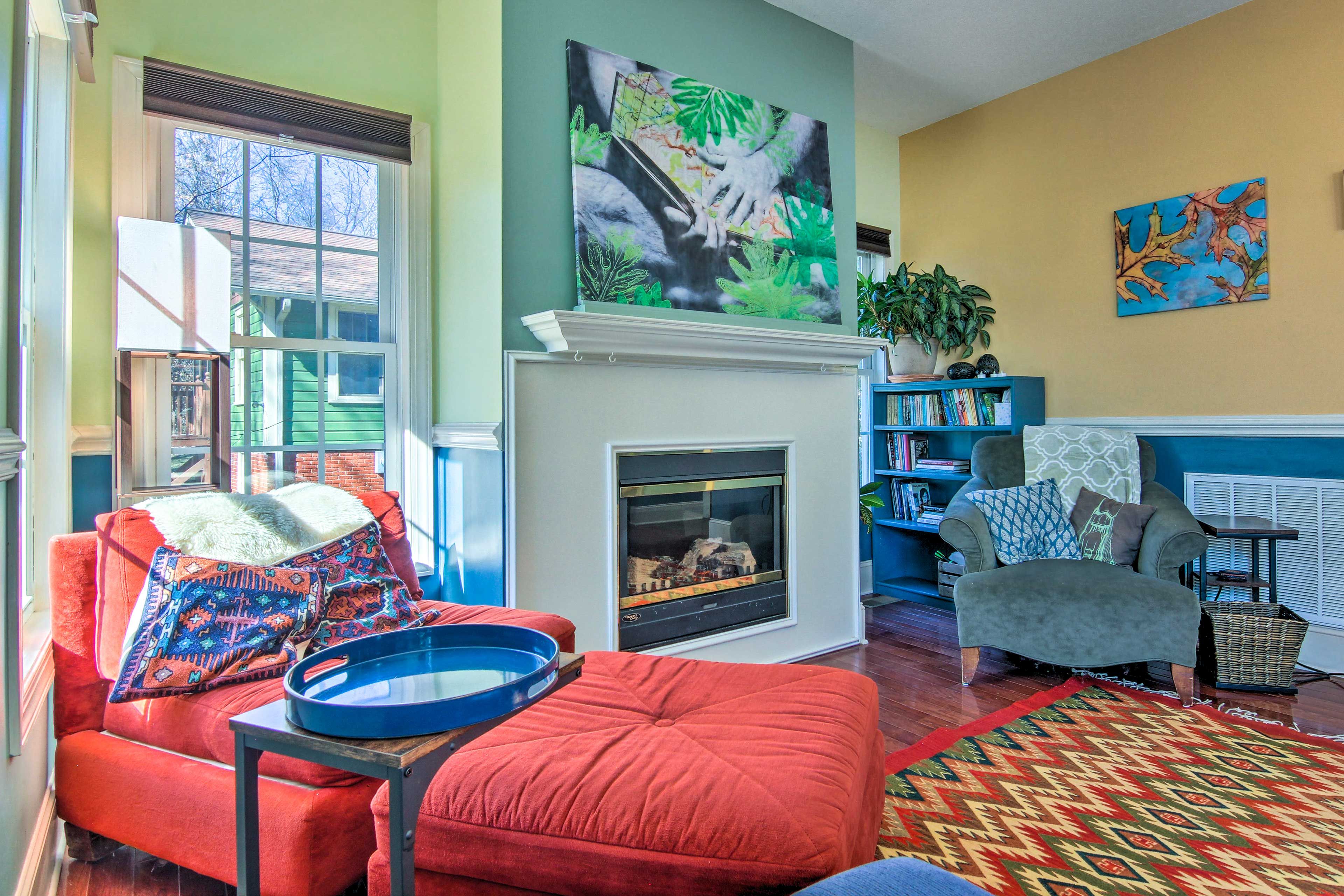 Asheville Vacation Rental | 3BR | 2.5BA | 1,800 Sq Ft | Stairs Required