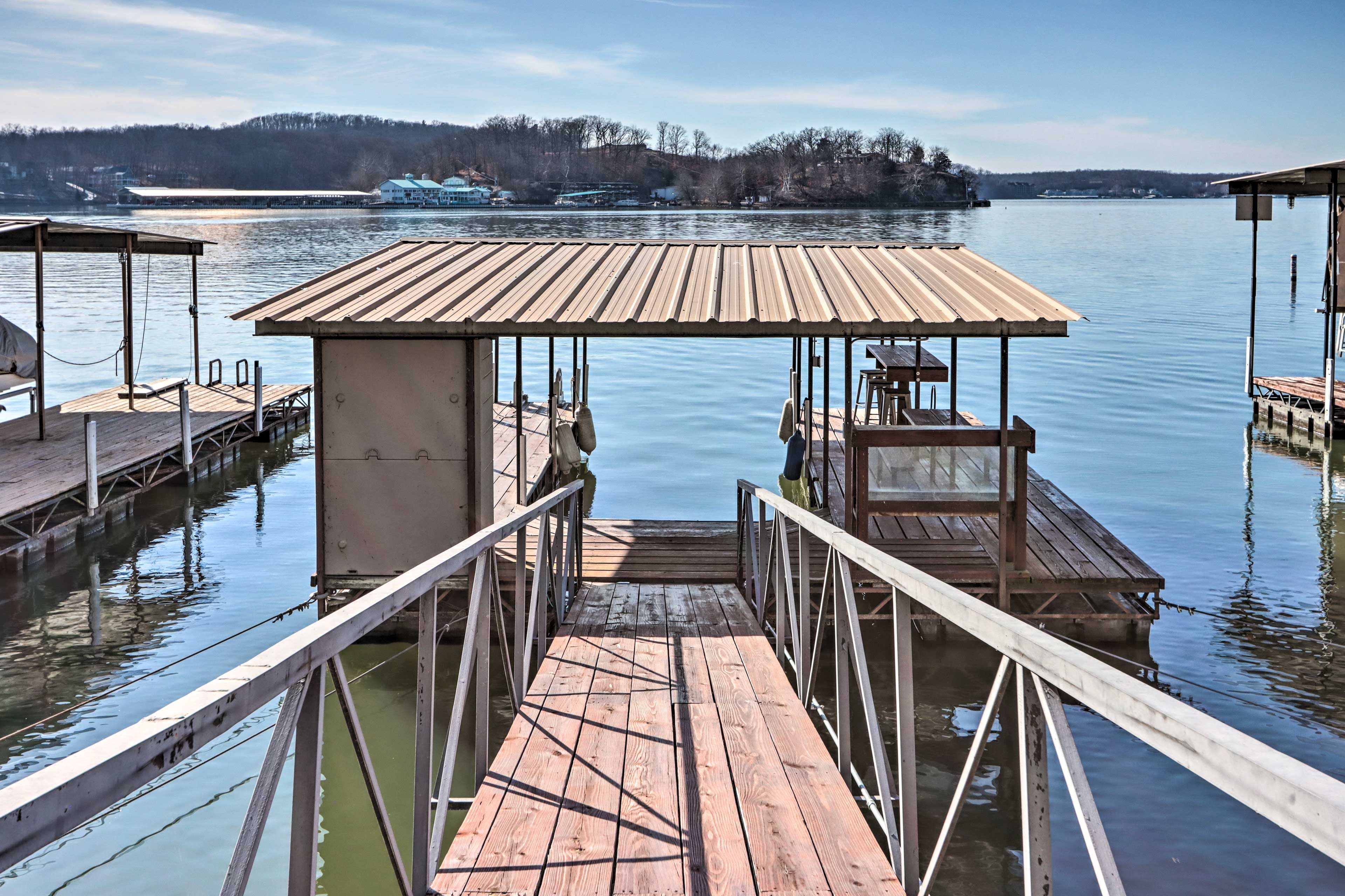House Exterior | Private Boat Dock & Slip
