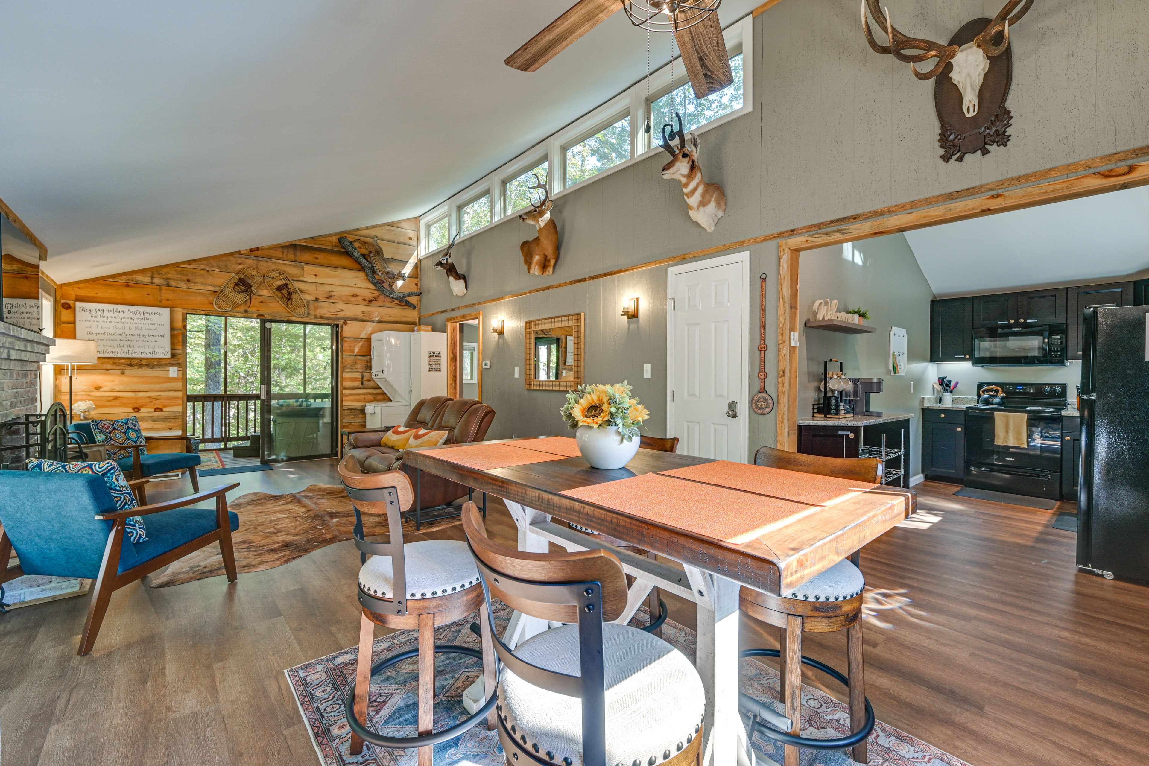 Hedgesville Vacation Rental | 2BR | 1BA | 4 Steps to Enter | 840 Sq Ft