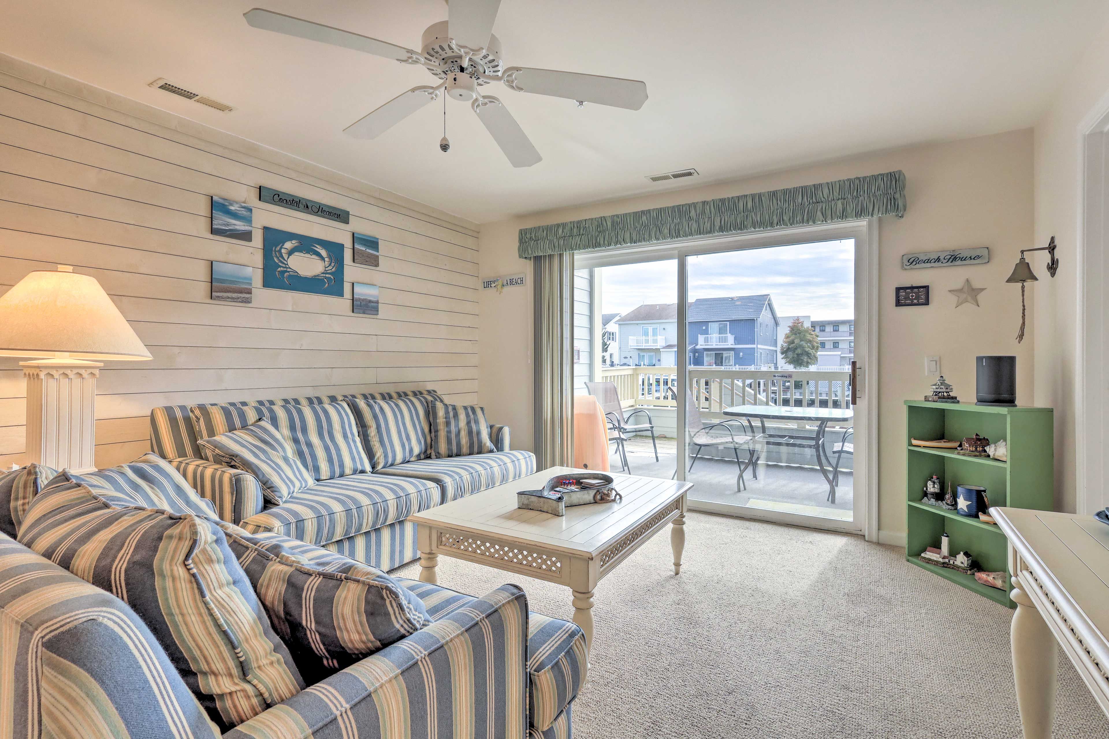 Ocean City Vacation Rental | 3BR | 2BA | Stairs Required to Access | 1,125 Sq Ft