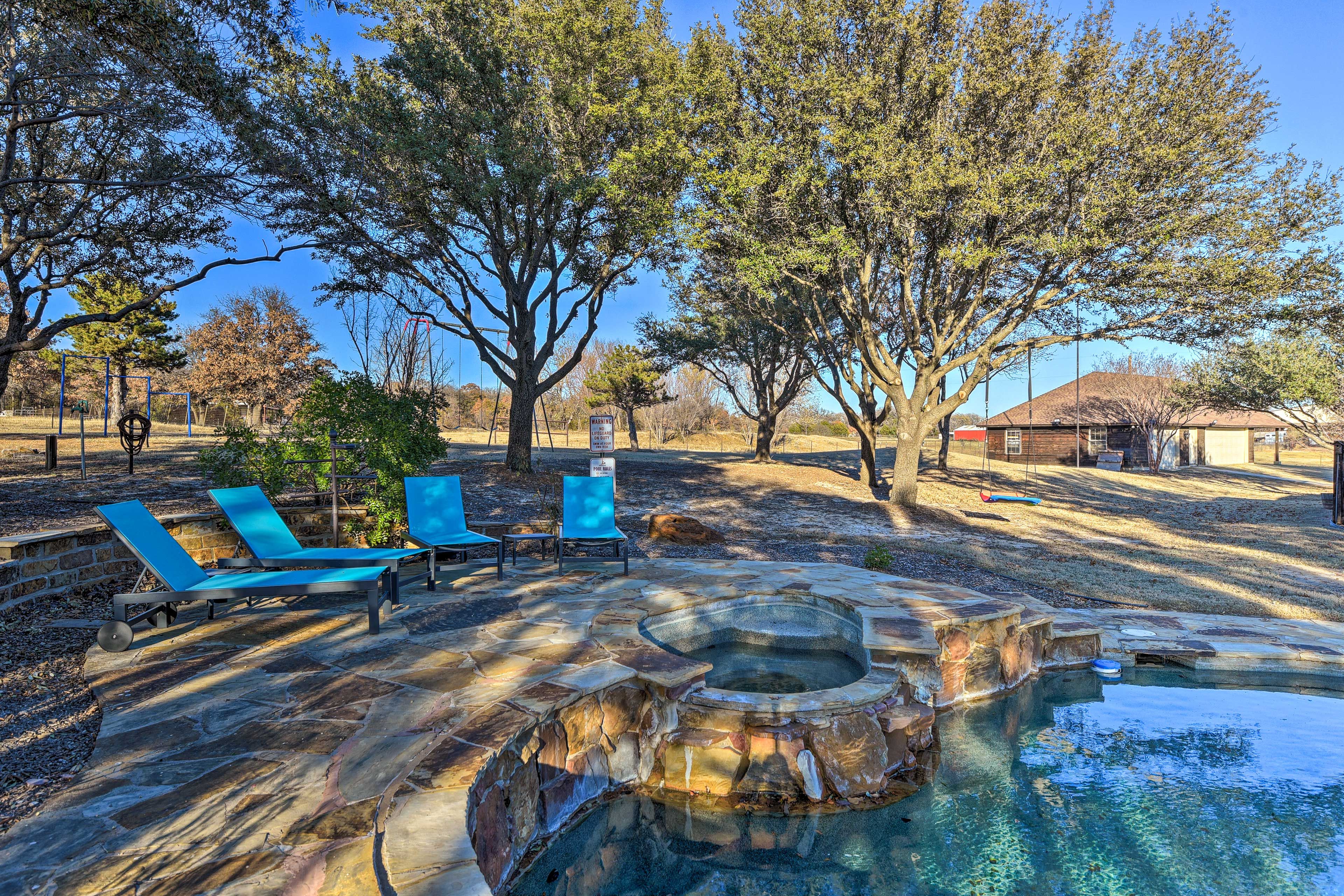Outdoor Heated Pool & Spa