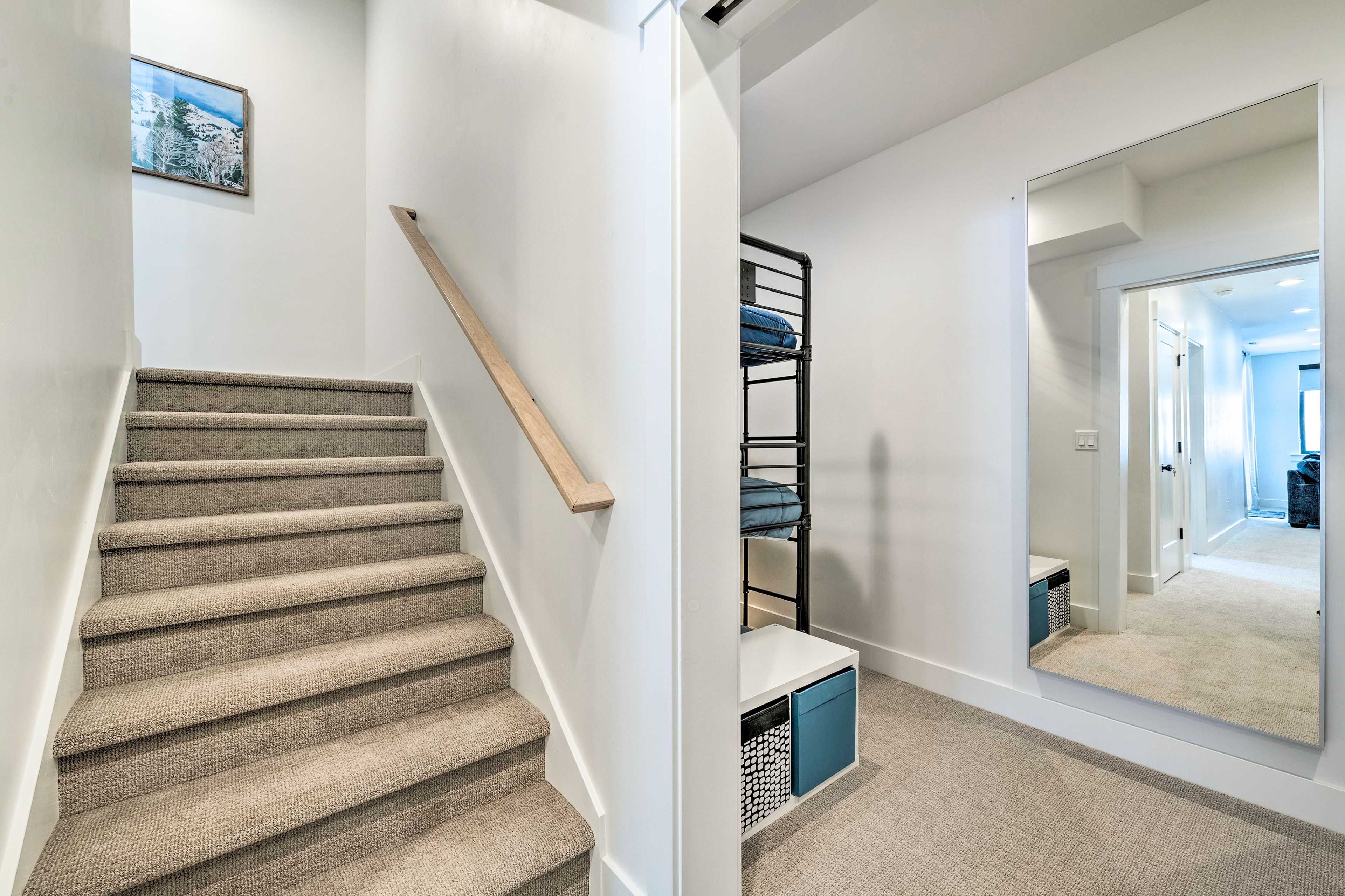 Bunk Area | 2 Twin Bunk Beds | Basement