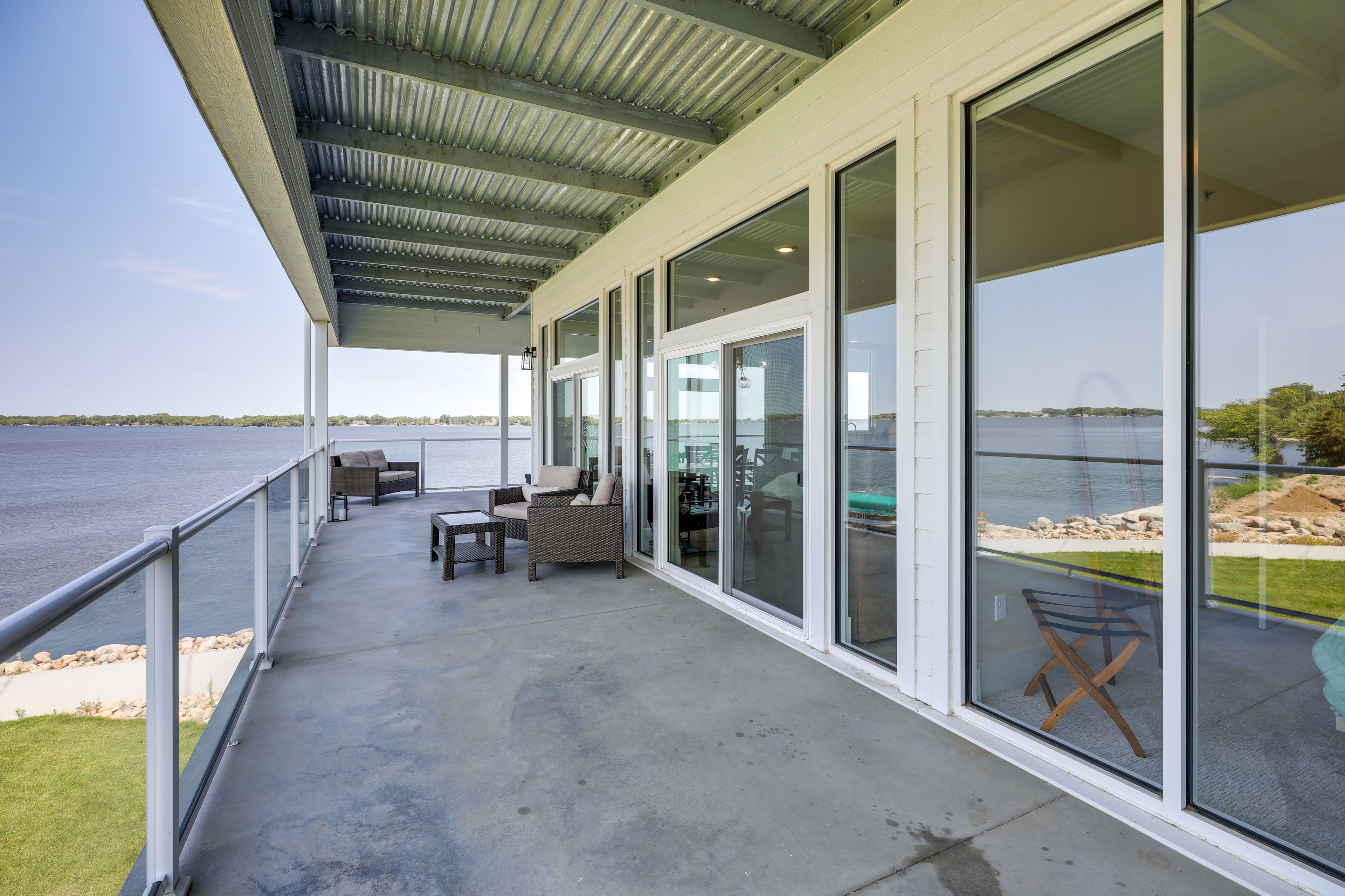 Covered Patio | Pellet Grill | Unobstructed Views | Cornhole