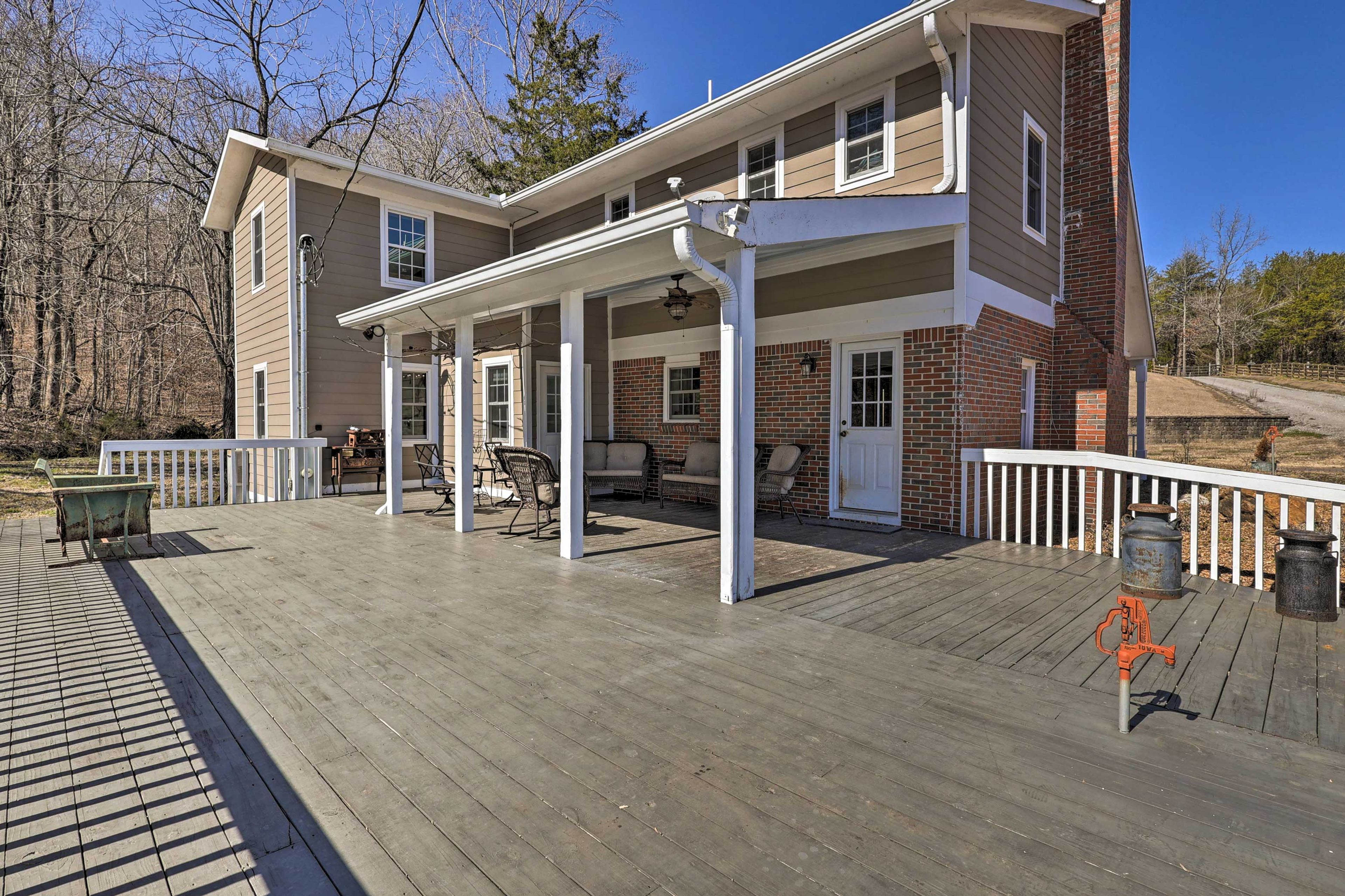 Private Deck | 2-Story House | 9.5 Mi of On-Site Trails