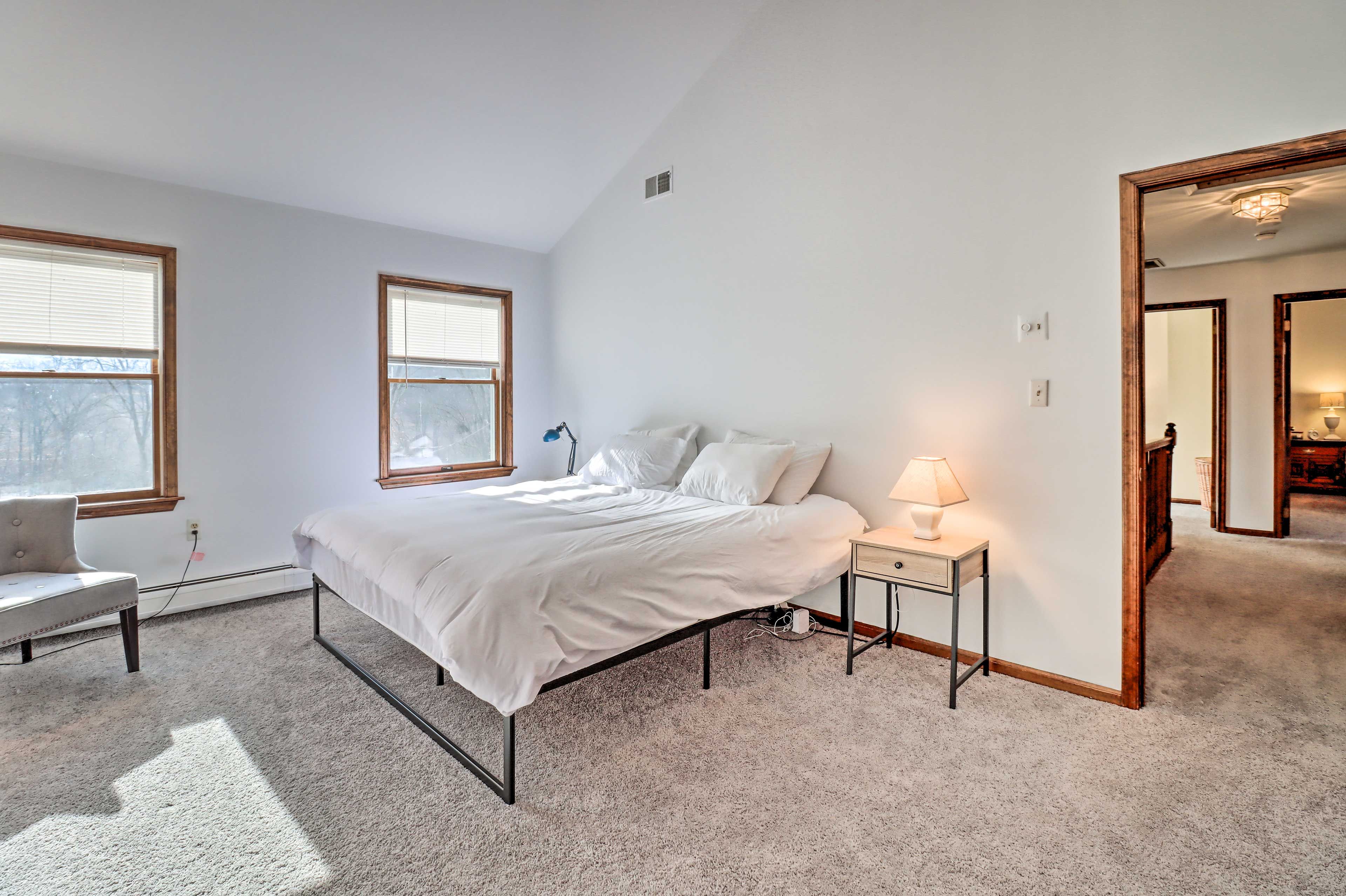 Bedroom 1 | King Bed | Pack 'n Play | 2nd Floor