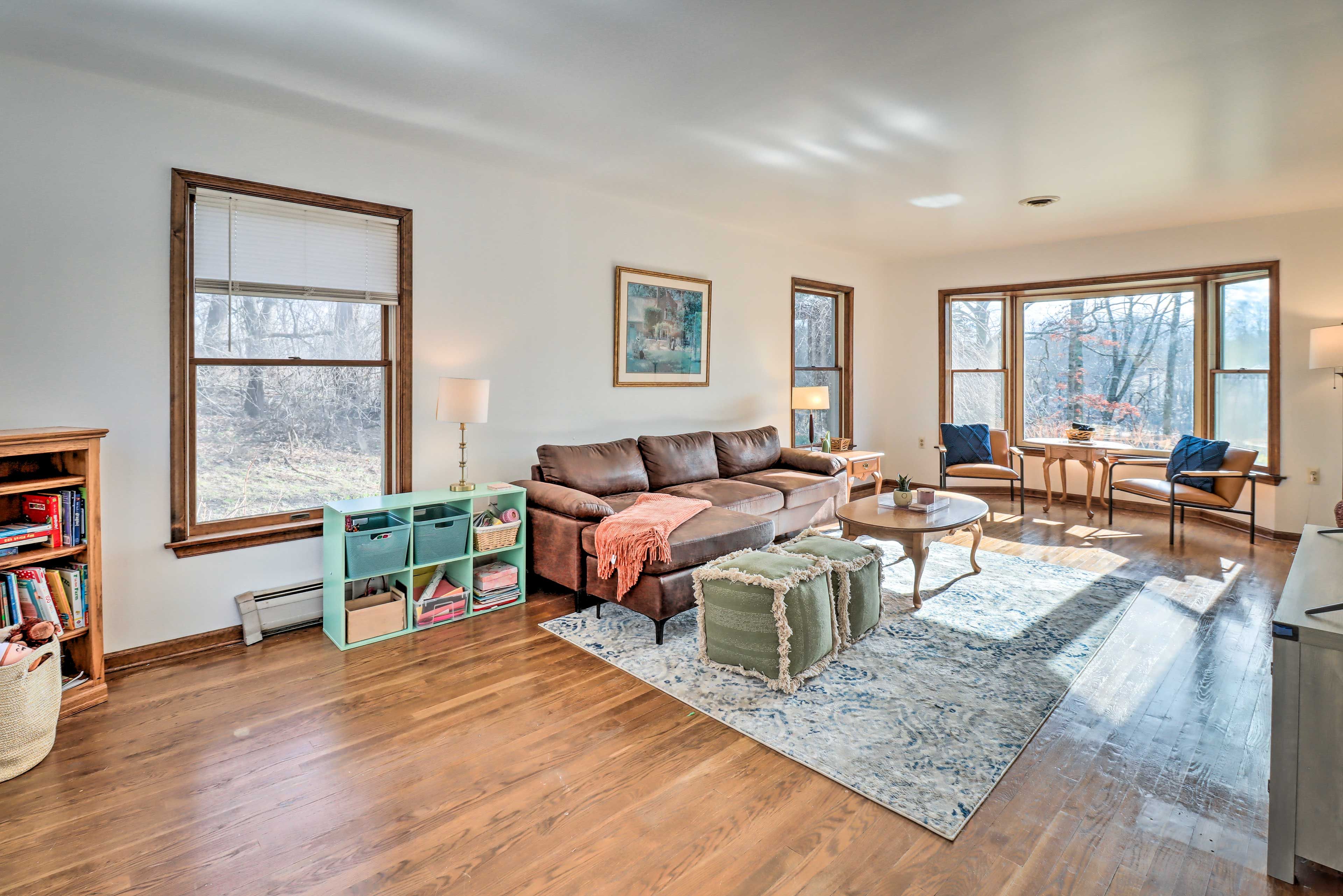 Family Room | 1st Floor | Smart TV | Central A/C & Heating