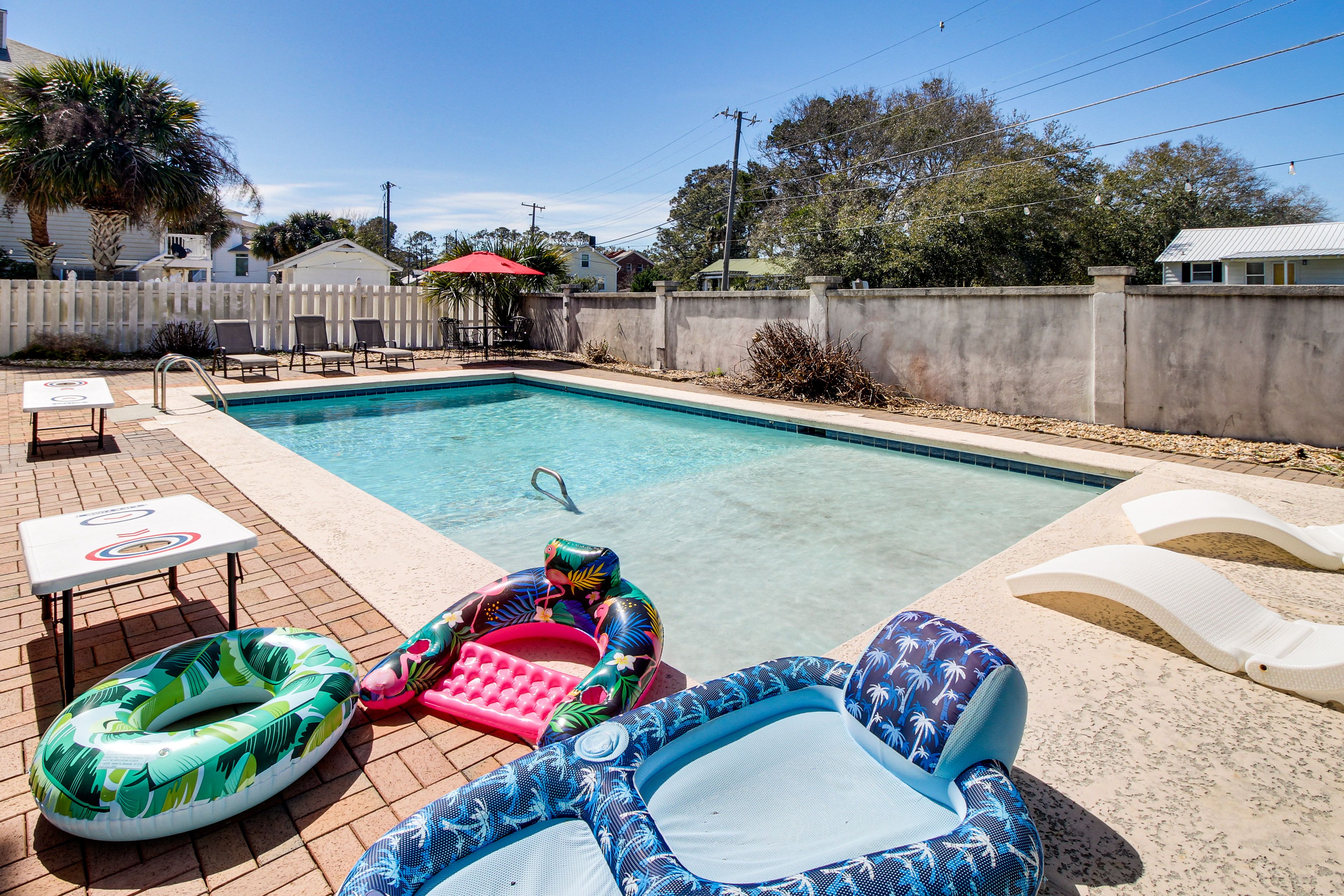 Home Exterior | Backyard | Private Pool | Lounge Seating