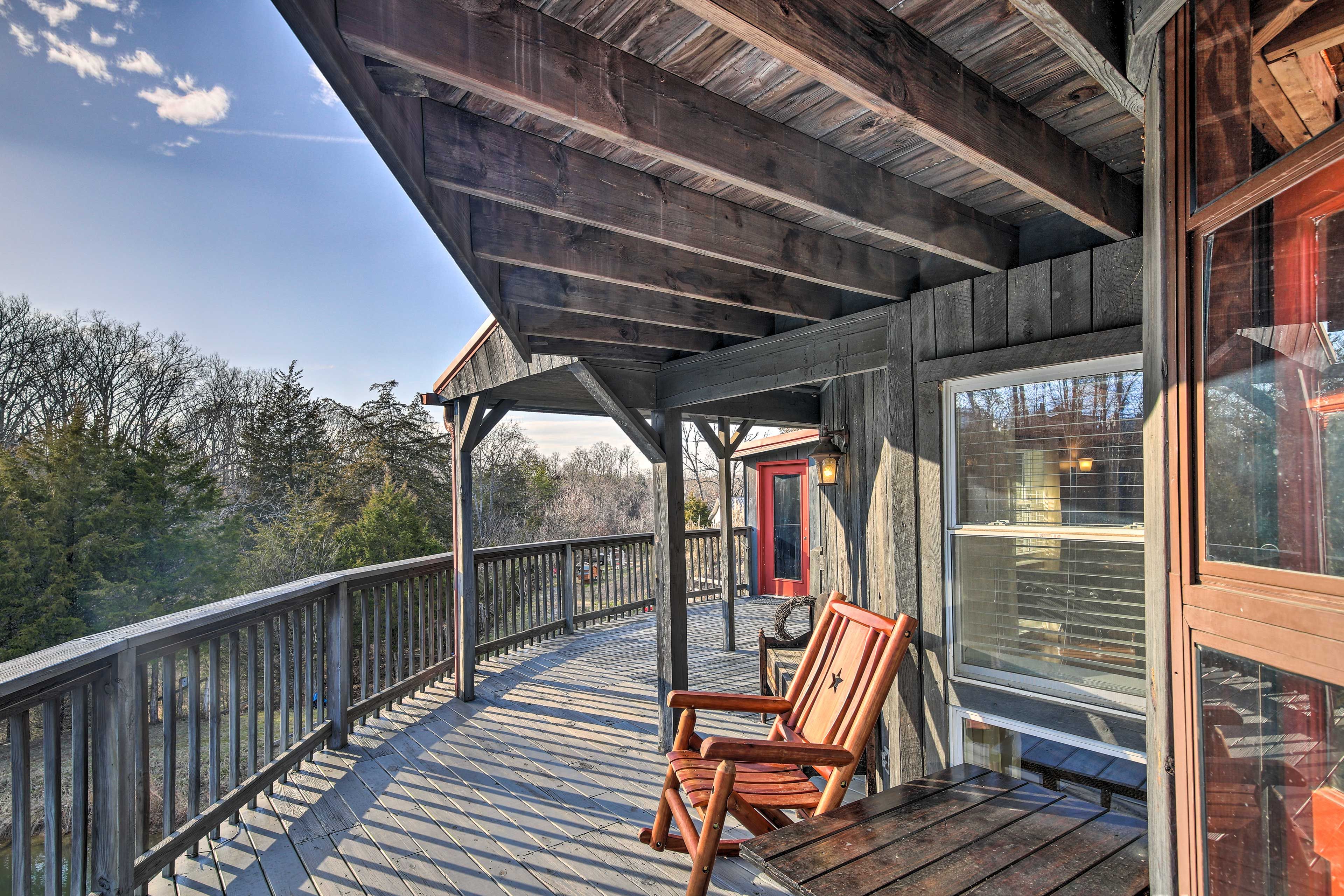 Wraparound Porch | Pond Views | 8 Acres