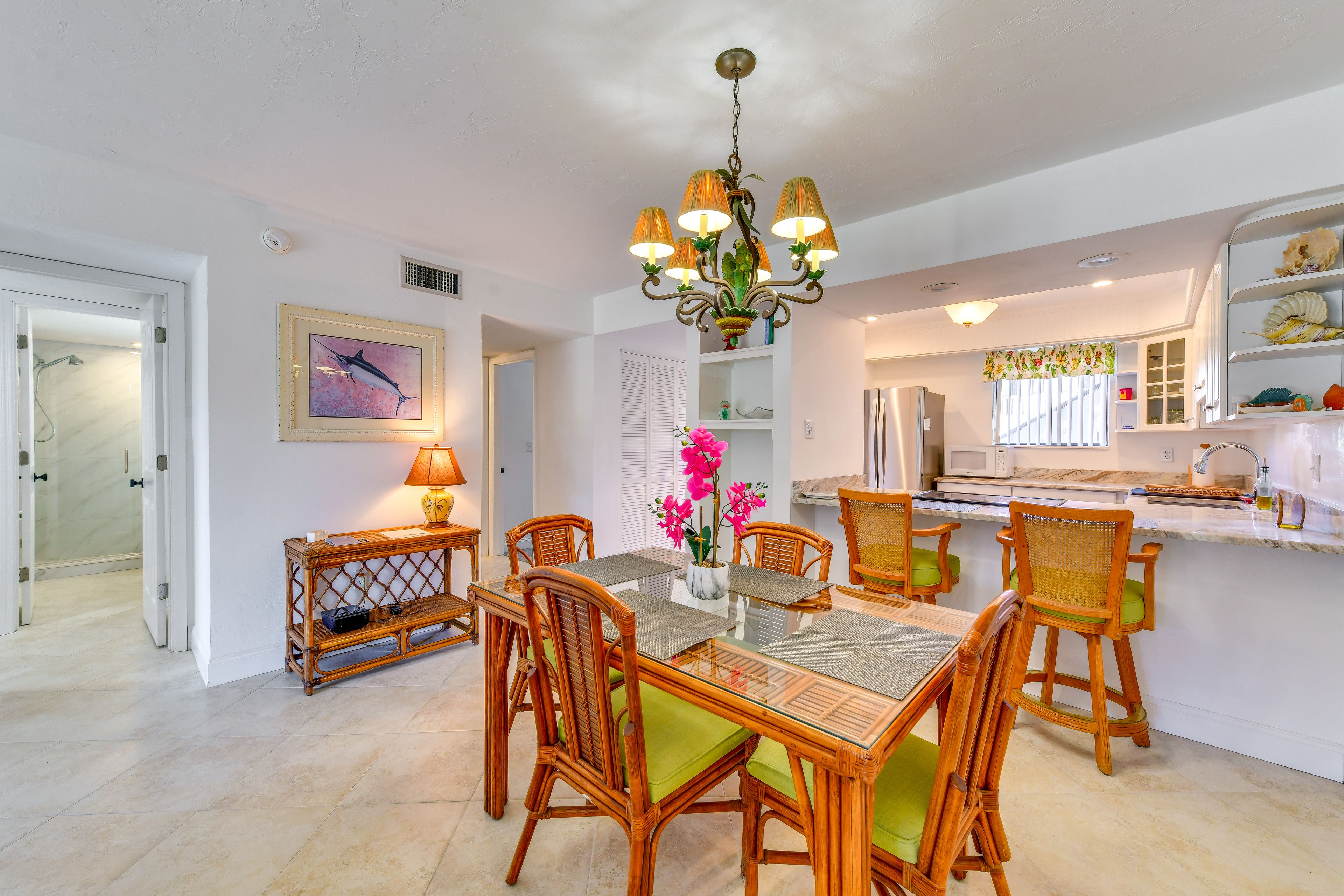 Dining Area | 1st-Floor Unit | Located in Runaway Bay