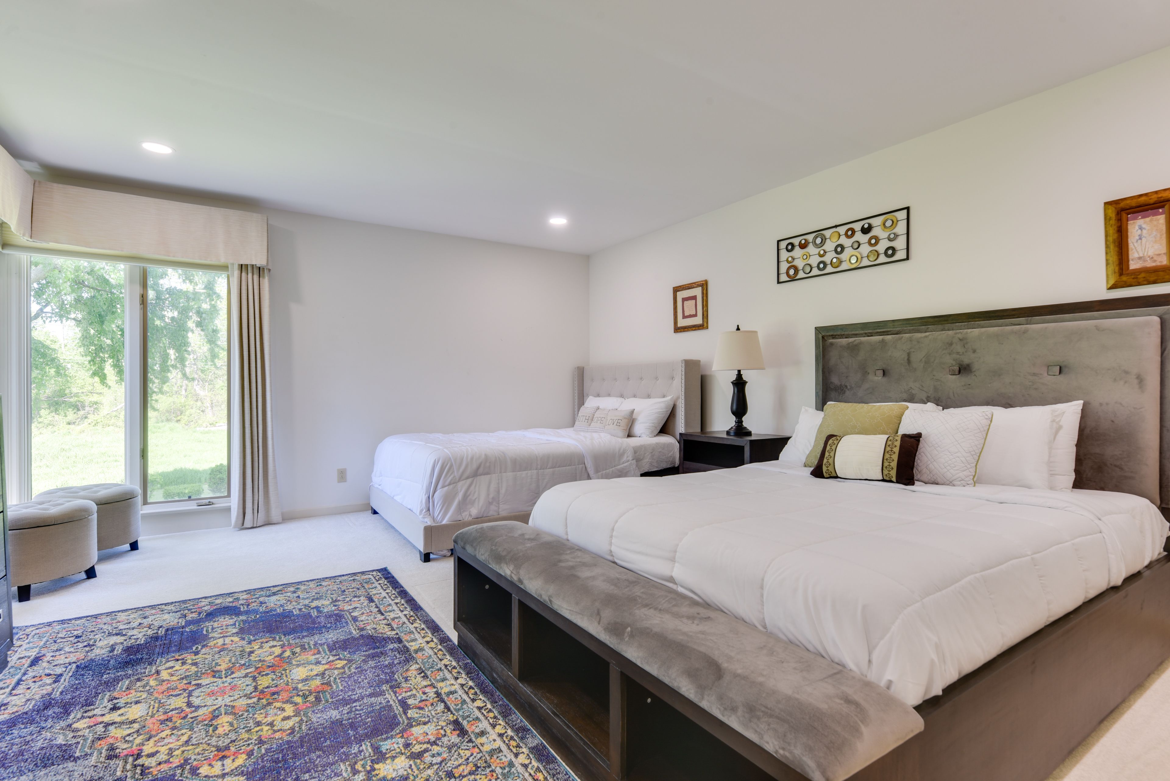 Bedroom 1 | Upper Level | 2 Queen Beds | Linens Provided