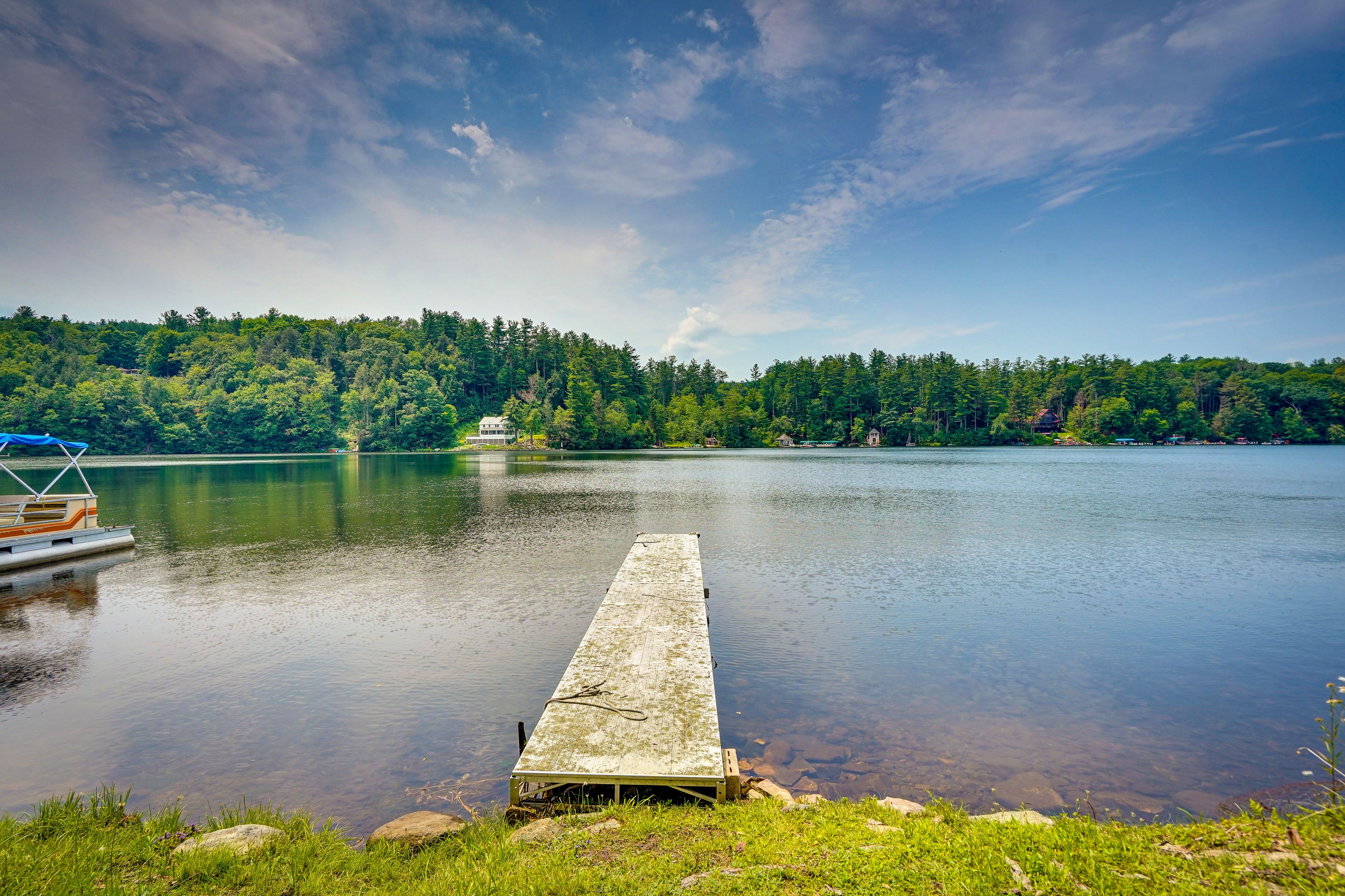 Private Boat Dock on Lake Garfield