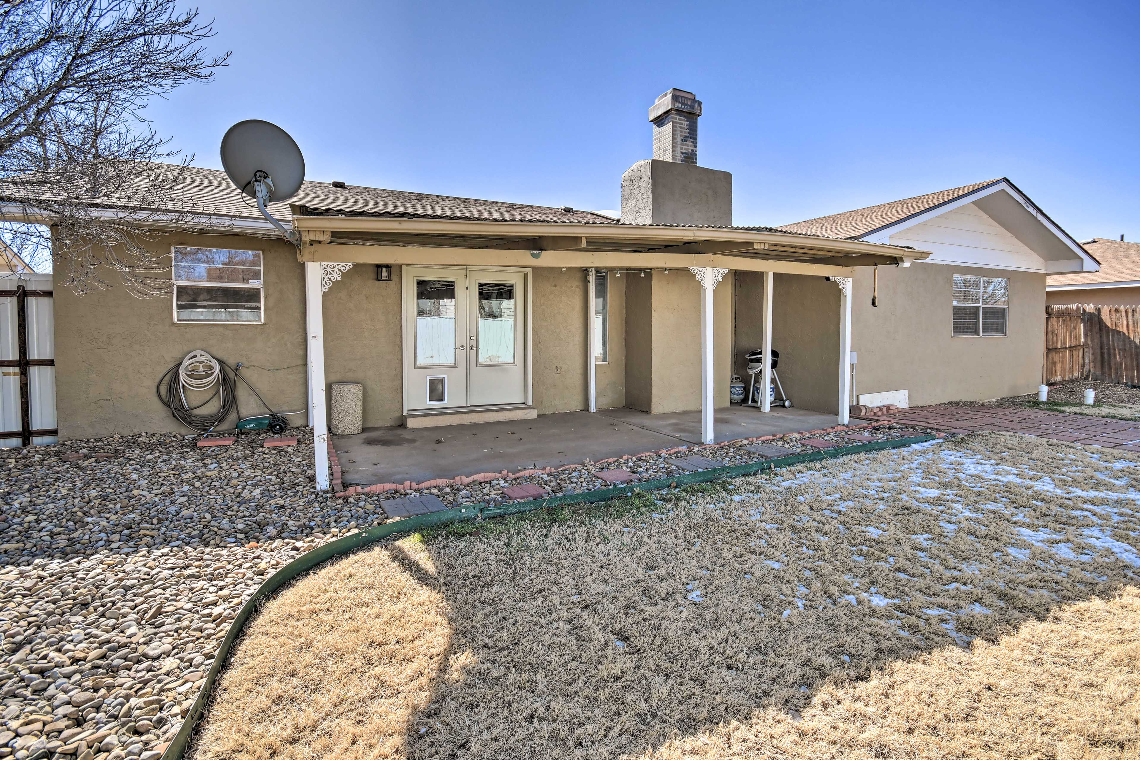 Private Covered Patio | Gas Grill