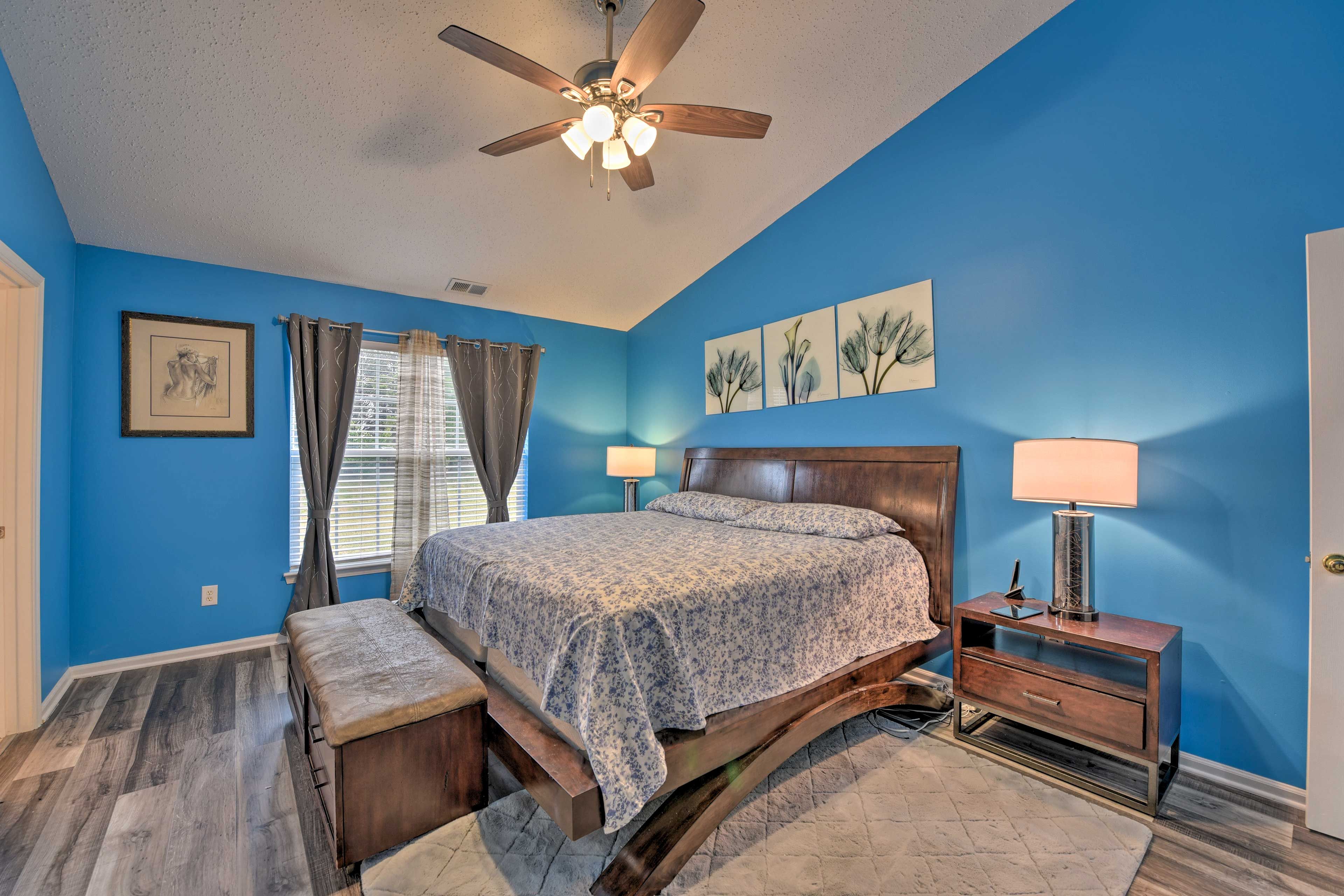 Bedroom 1 | California King Bed | Linens Provided