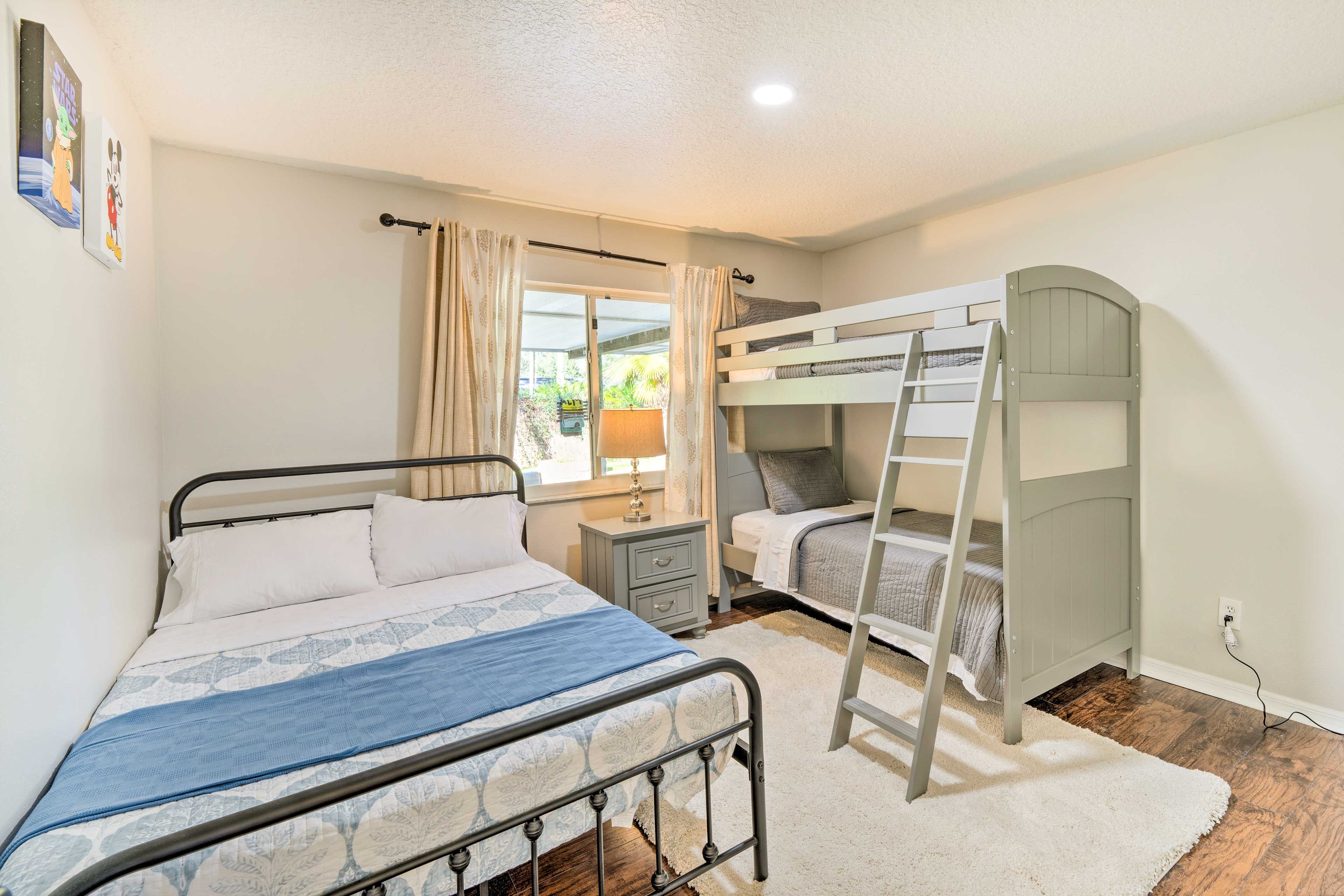 Bedroom 3 | Full Bed | Twin Bunk Bed