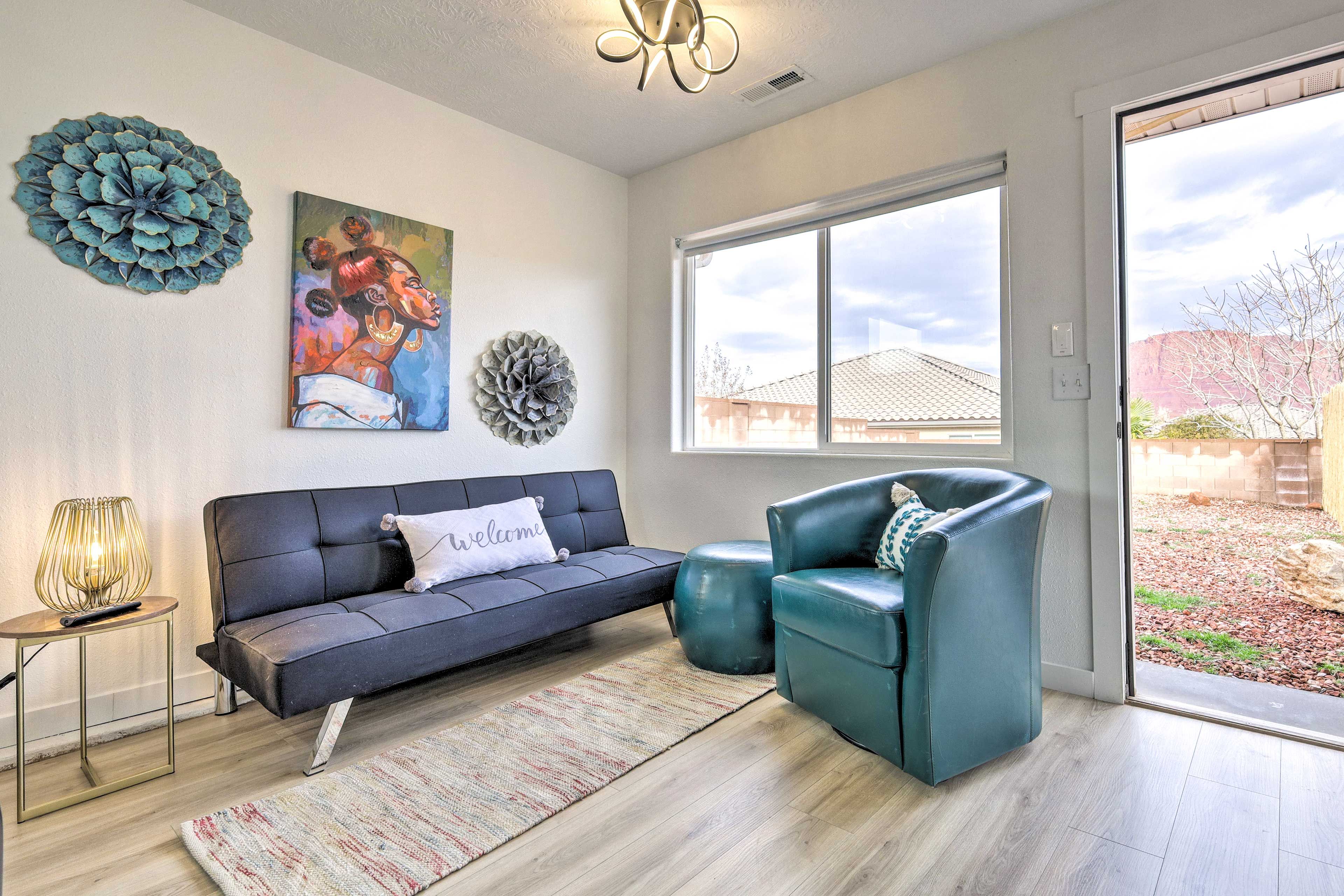 Ivins Vacation Rental | Studio | 1BA | 1 Step to Enter | 400 Sq Ft