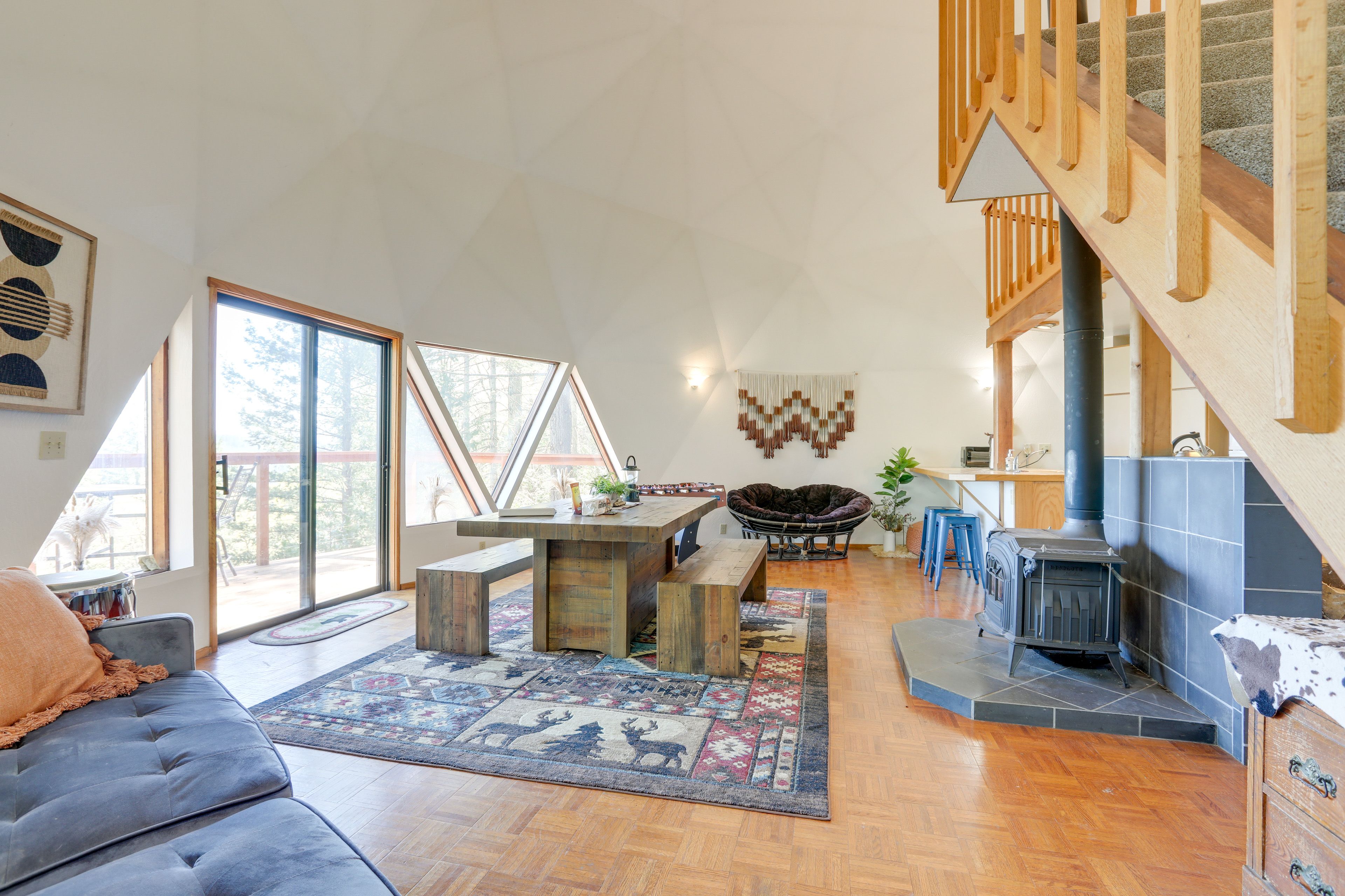 Living Room | Full Sleeper Sofa | Wood-Burning Stove | Cable TV