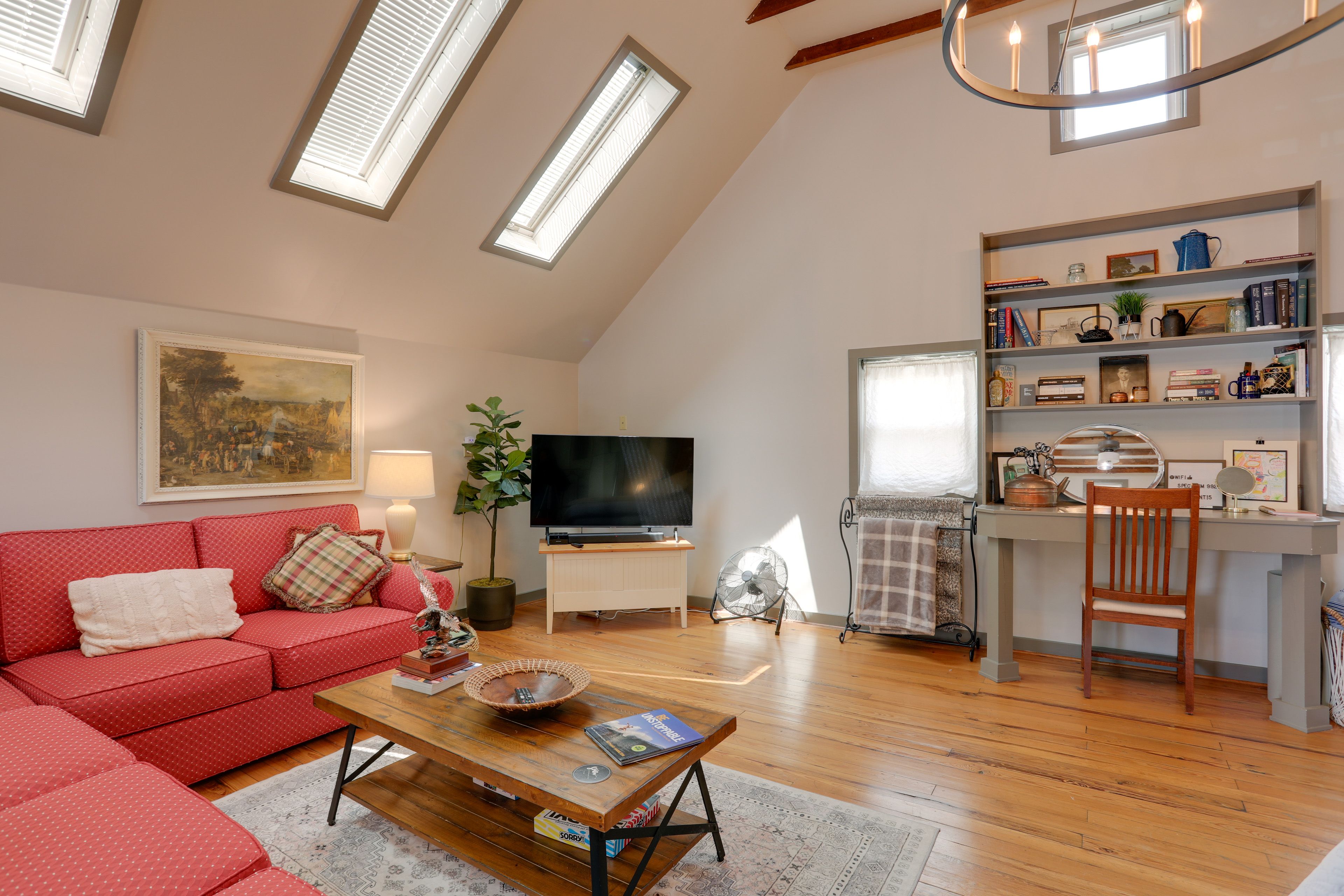 Living Area | 2 Window A/C Units | Central Heating