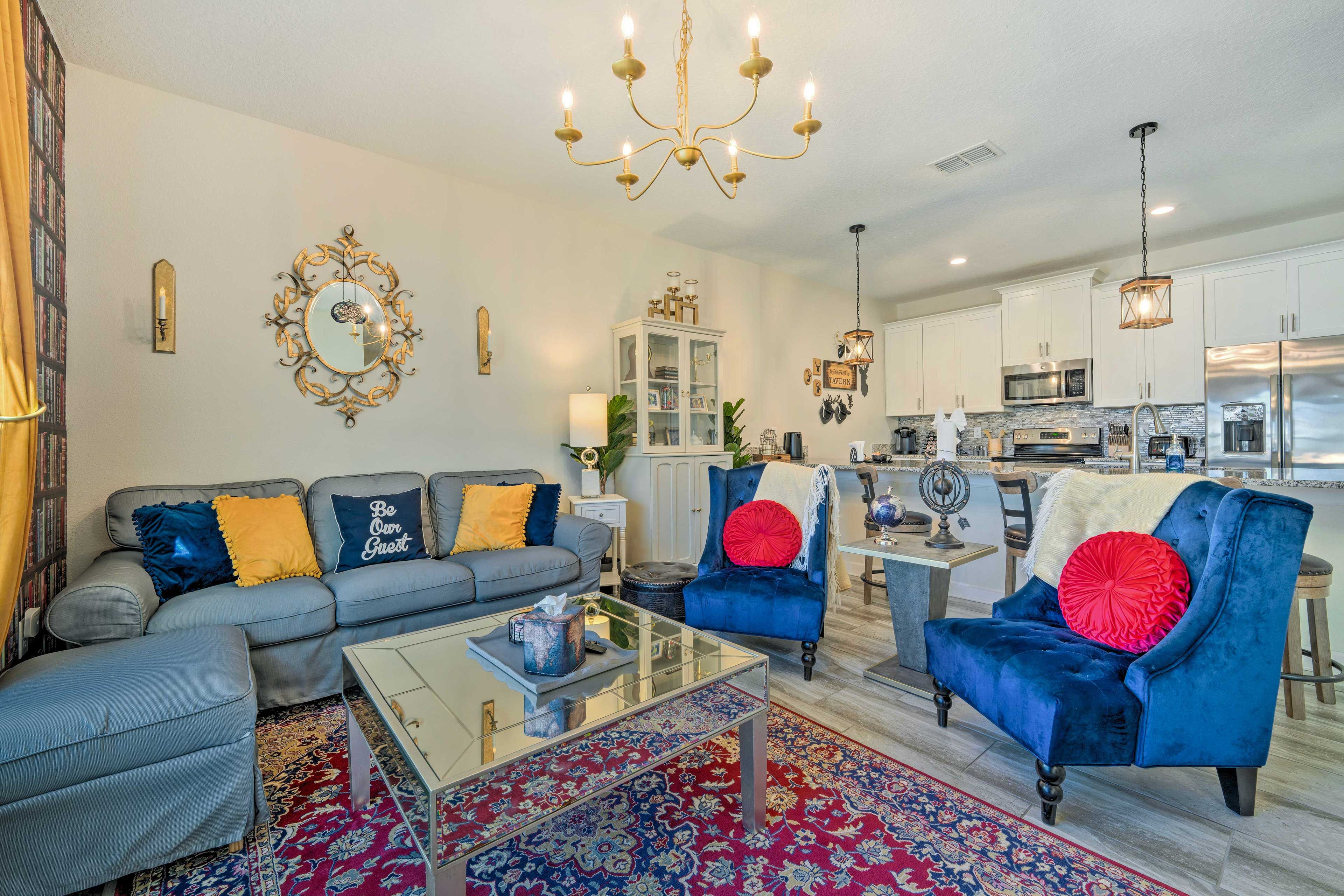 Living Room | 1st Floor | Smart TV w/ Cable | Free WiFi | Central A/C & Heating