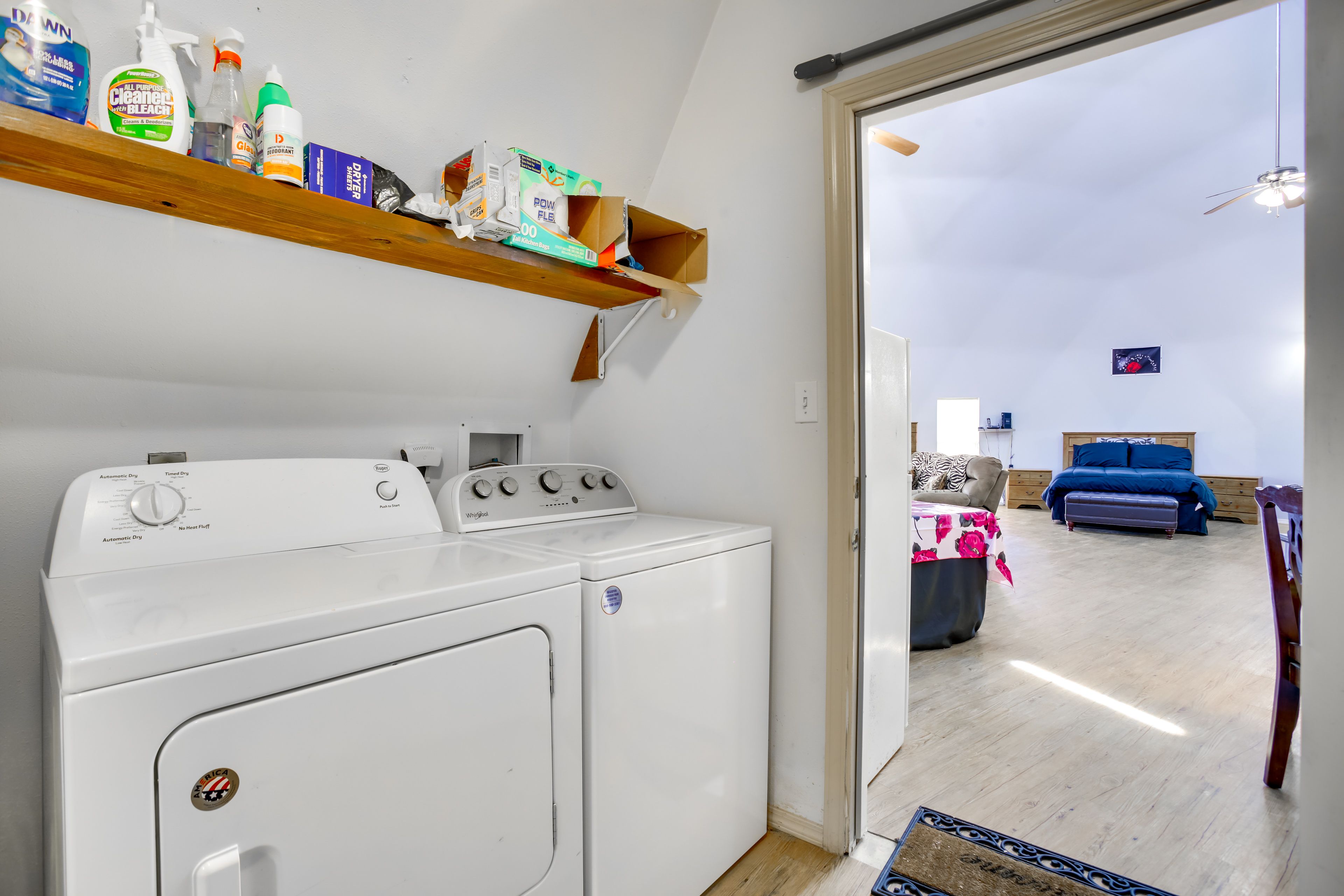 Shared Laundry Area | Washer/Dryer | Laundry Detergent | Iron/Board