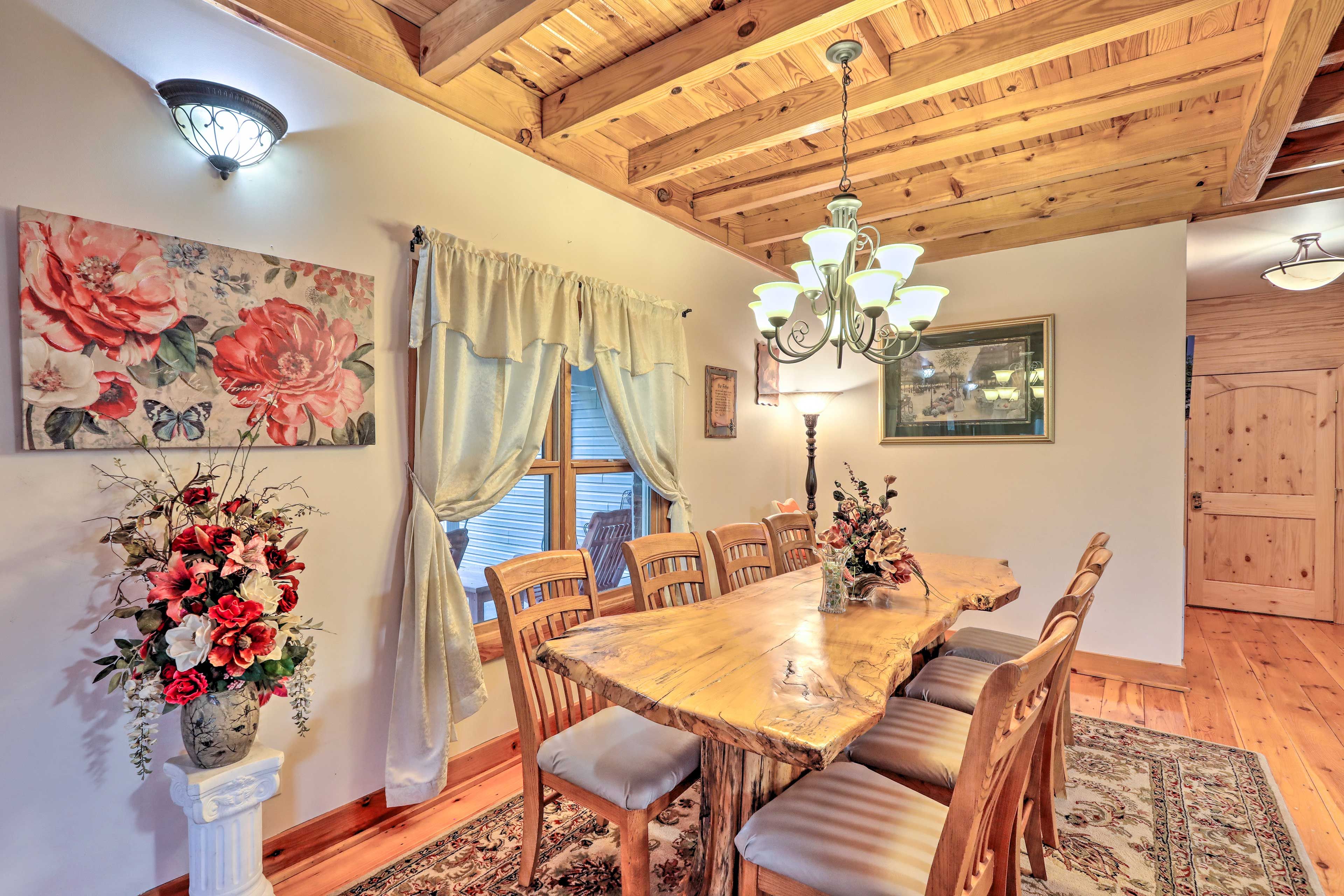 Dining Area | Dishware/Flatware | High Chair | Trash Bags/Paper Towels