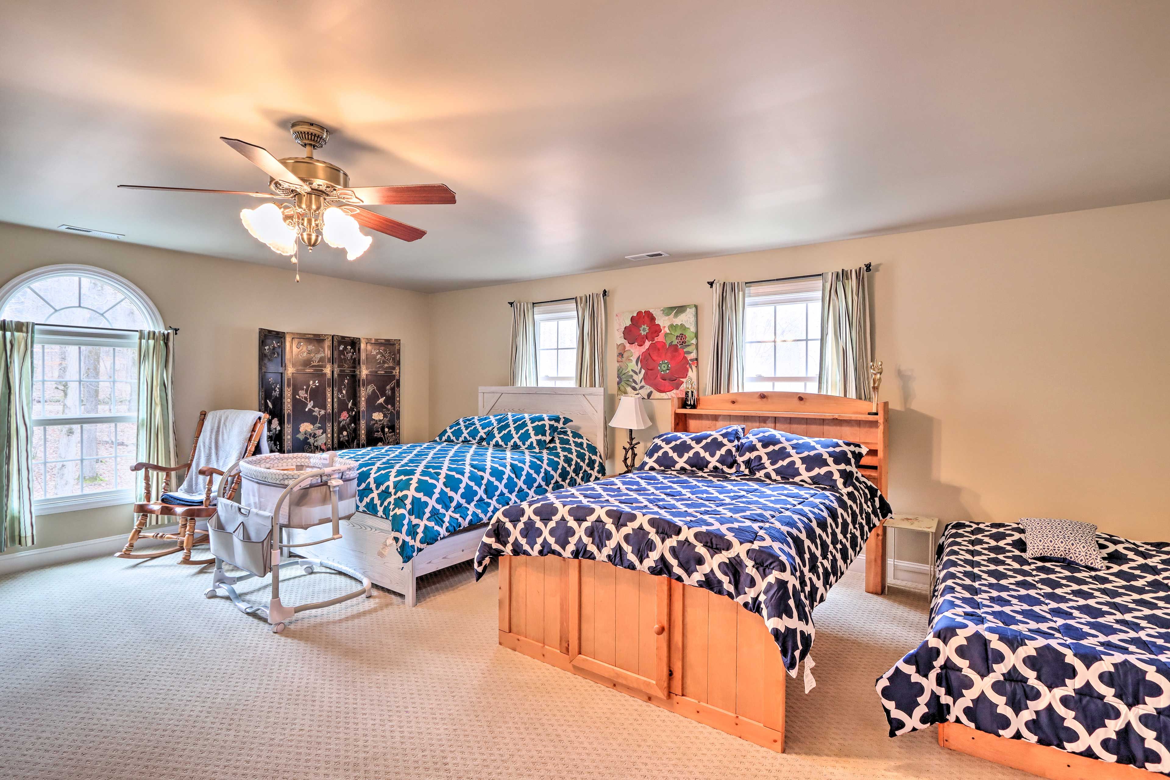 Bedroom 3 | Queen Bed | Full Bed w/ Twin Trundle | Crib | 2nd Floor