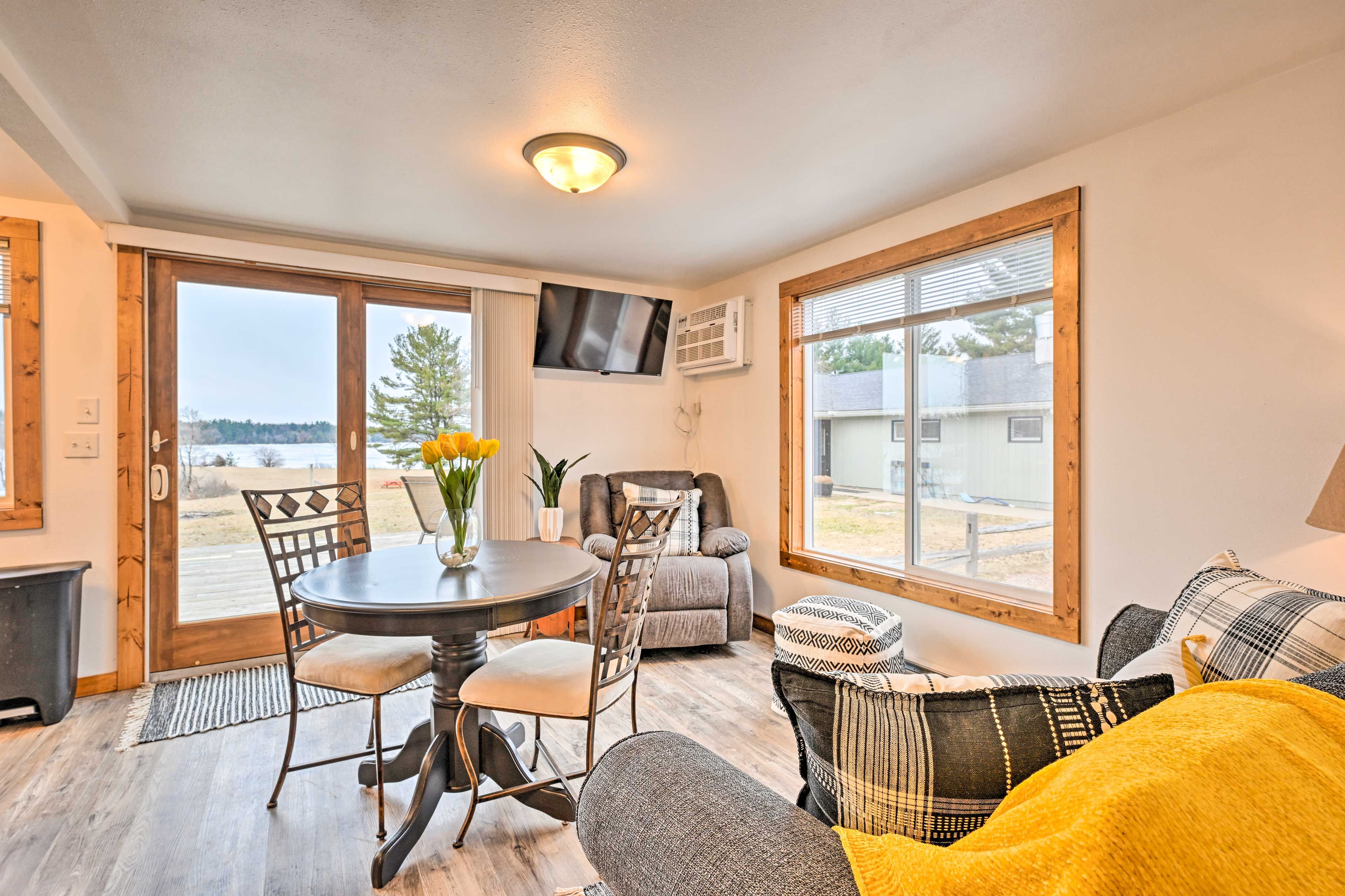 Friendship Vacation Rental | 2BR | 1BA | 440 Sq Ft | Stairs to Access
