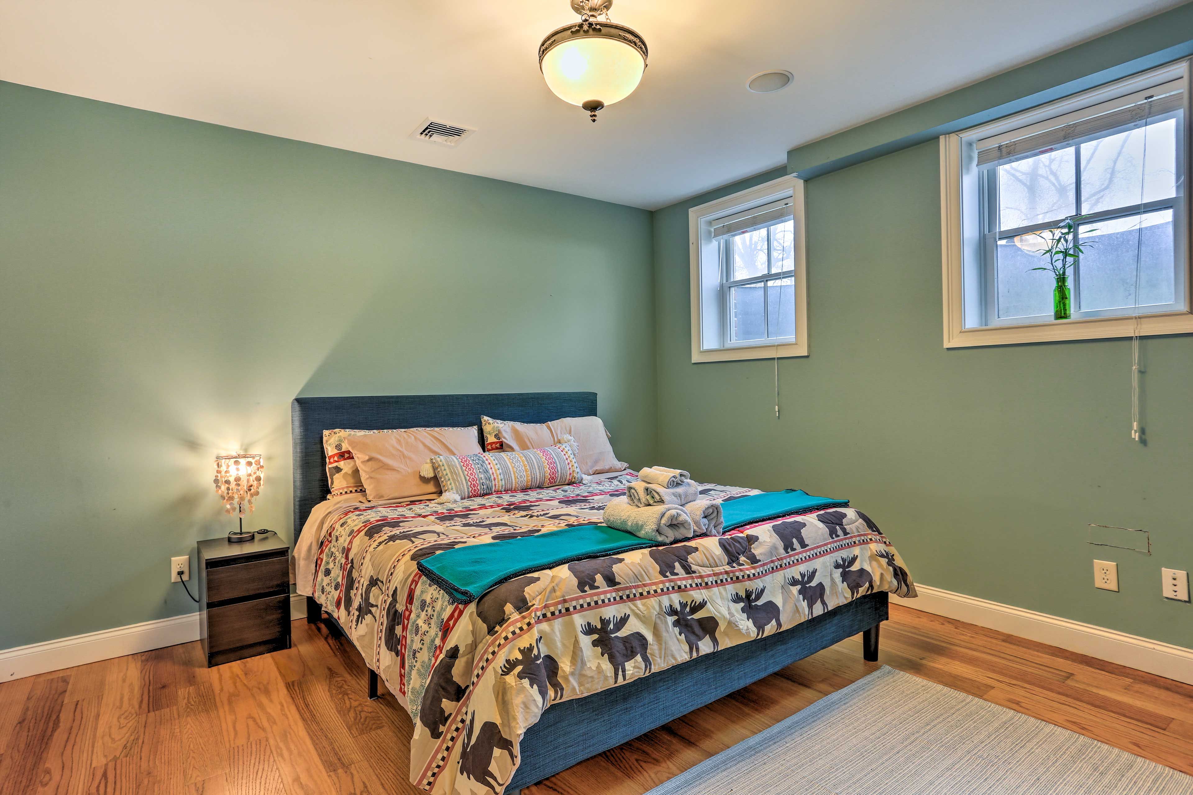 Bedroom 1 | King Bed | Linens Provided | Board Games