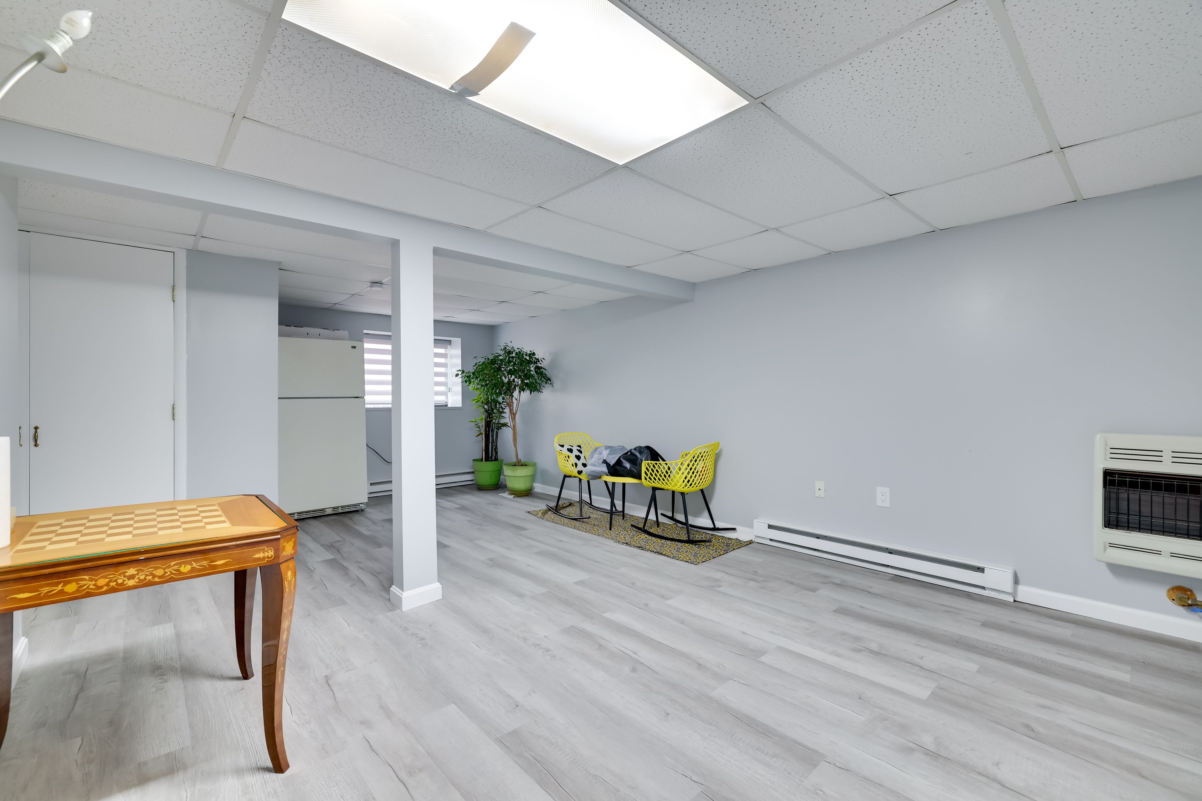 Finished Basement | Queen Air Mattress | Full Foam Mattress