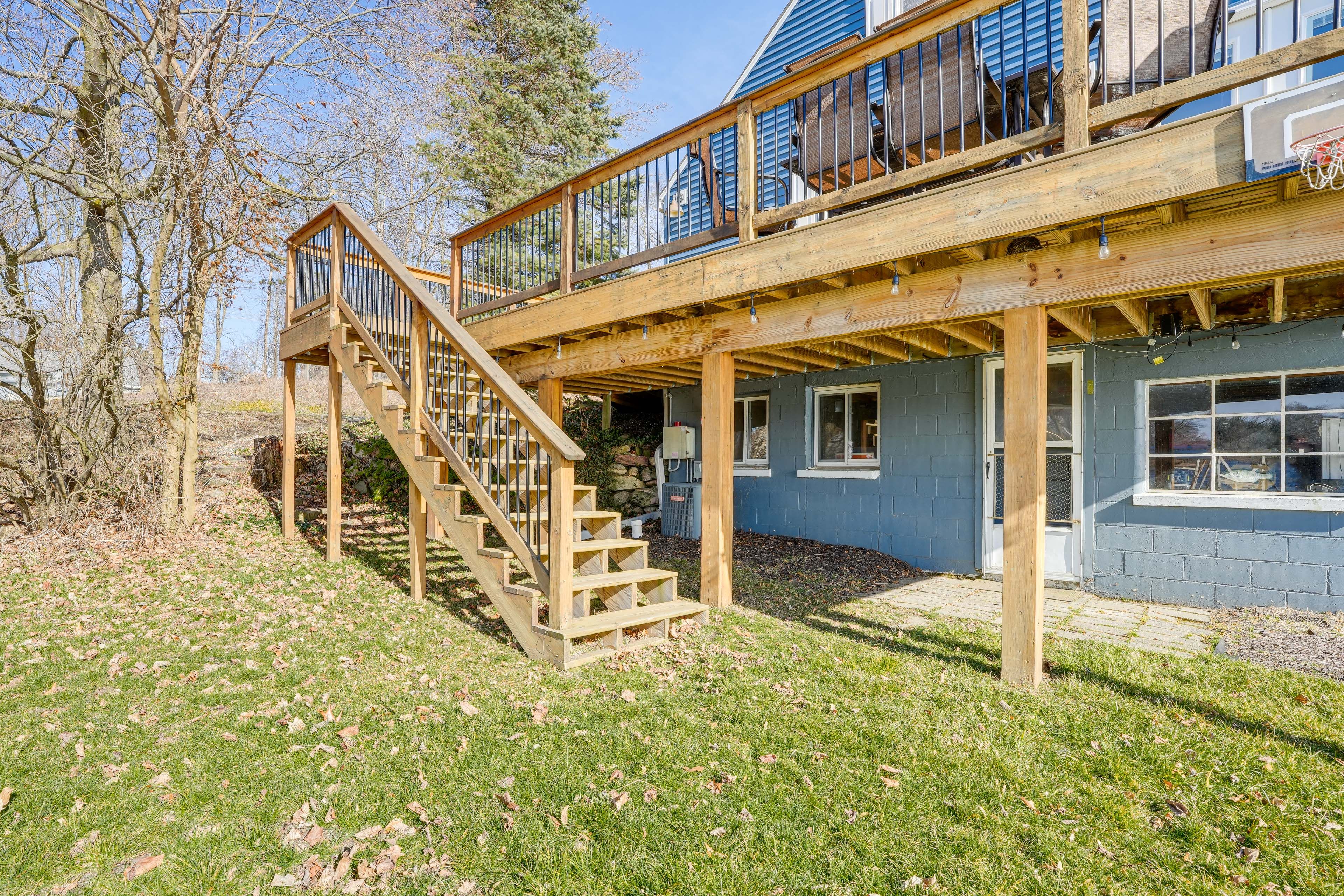 Stairs From Deck