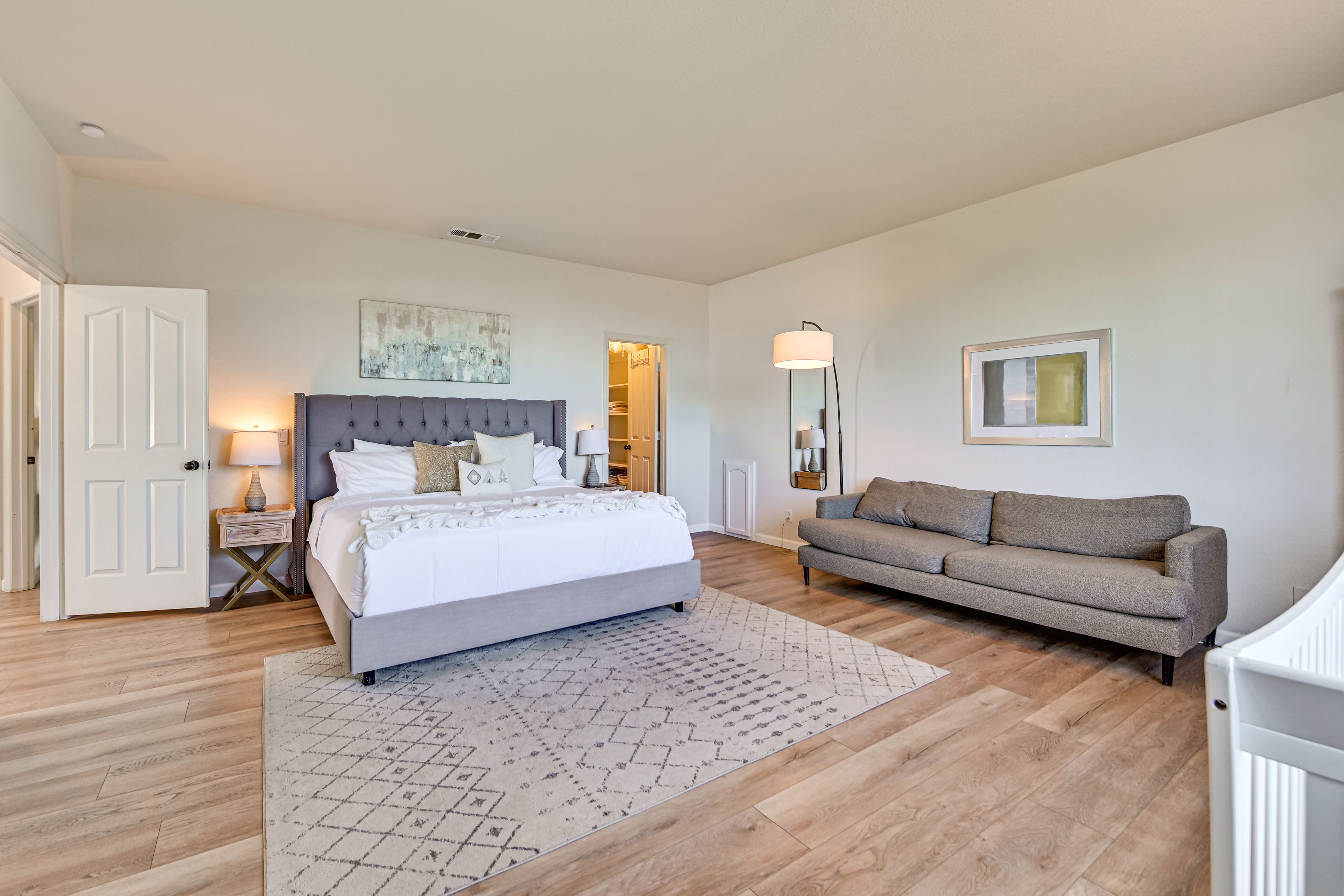 Bedroom 1 | California King Bed | Crib | Smart TV | 2nd Floor