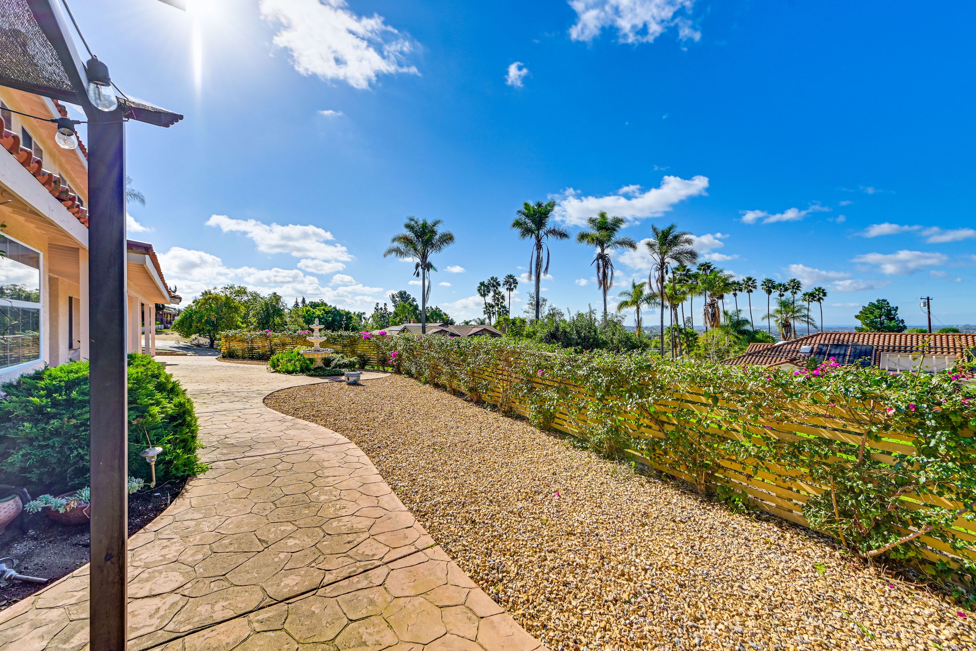 Partially Fenced Yard | Fountain