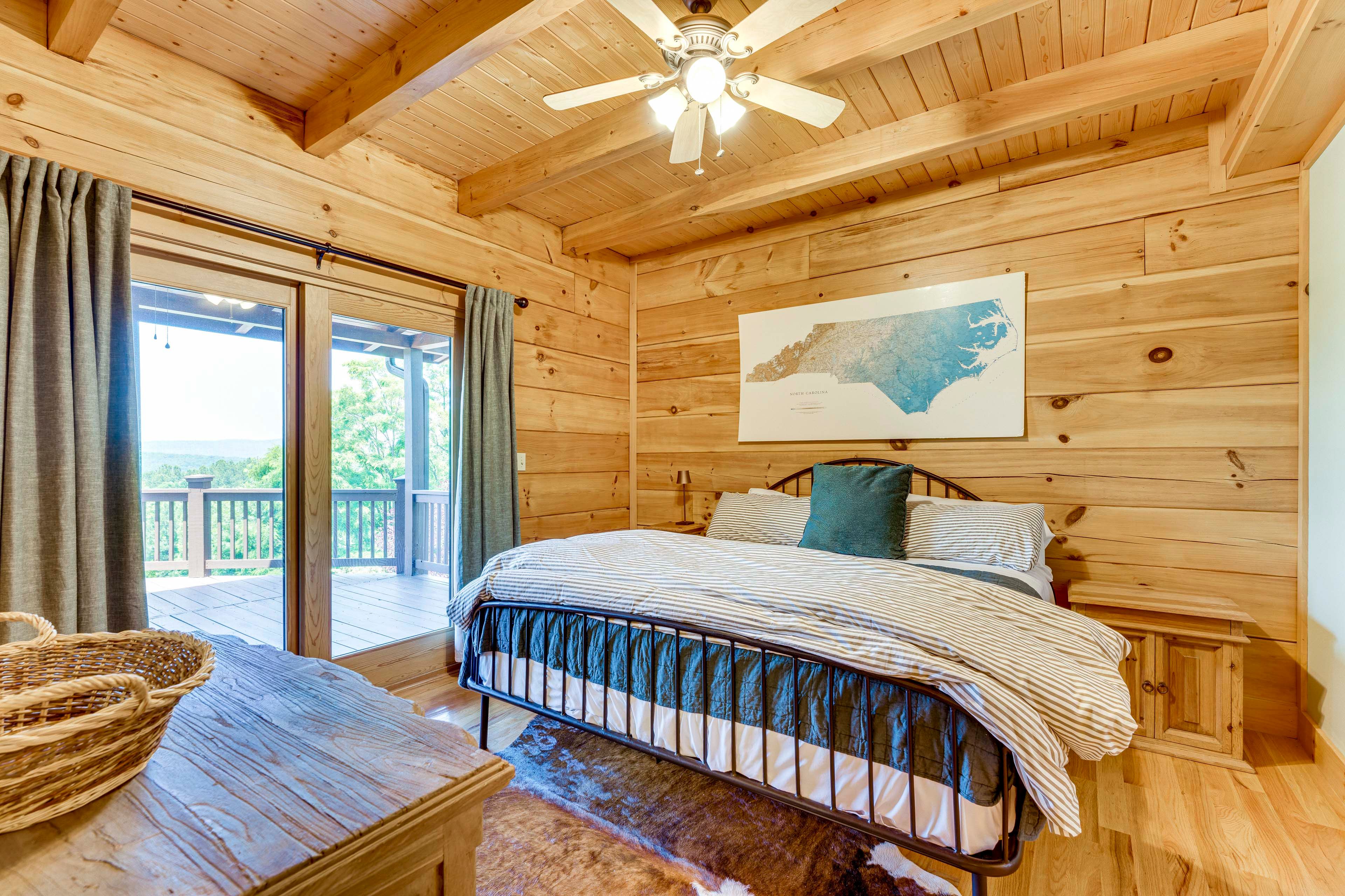 Bedroom Suite 1 | 2nd Floor | King Bed | Access to Deck | En-Suite Bathroom