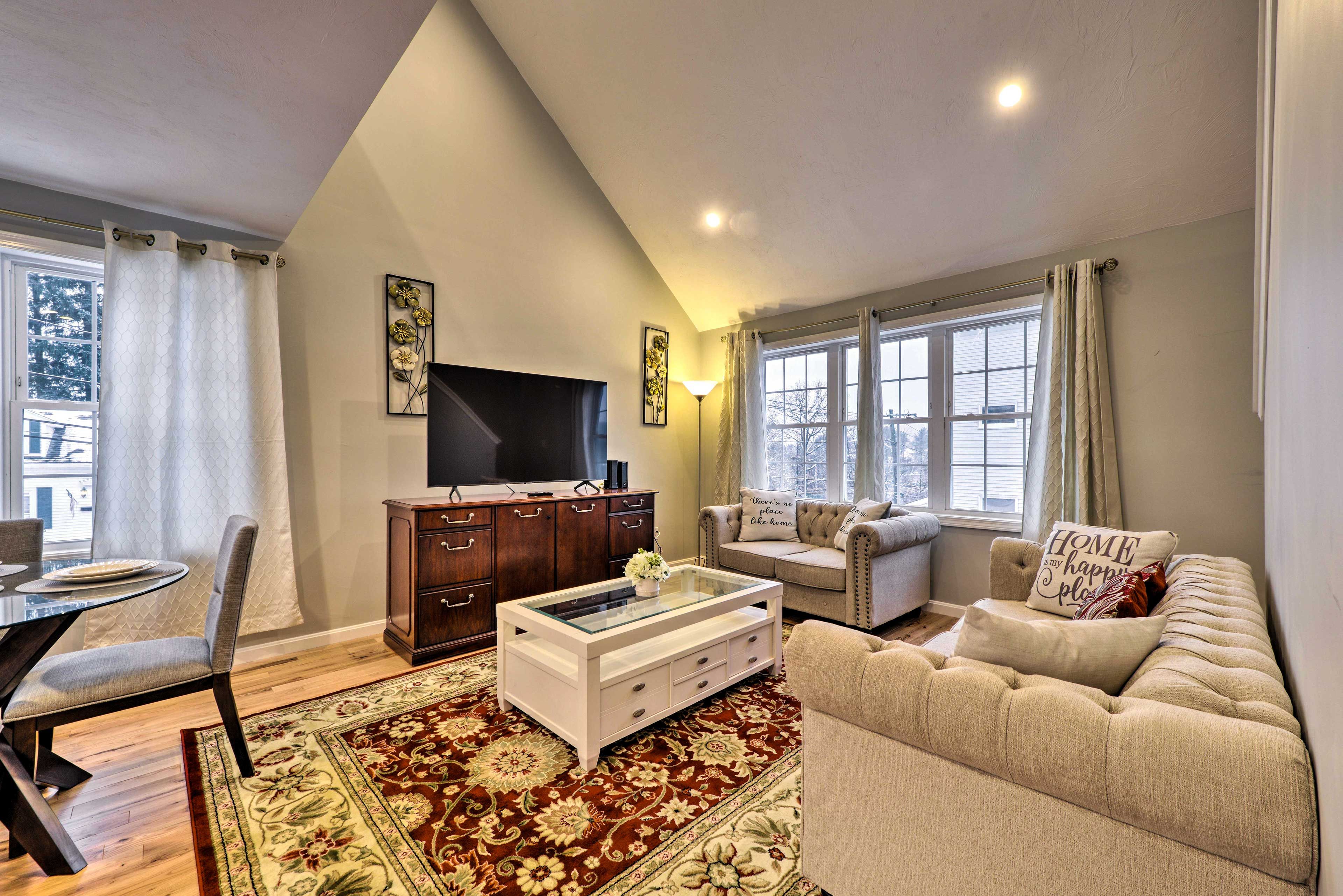 Worcester Vacation Rental | 3BR | 2BA | 2,000 Sq Ft | Stairs Required