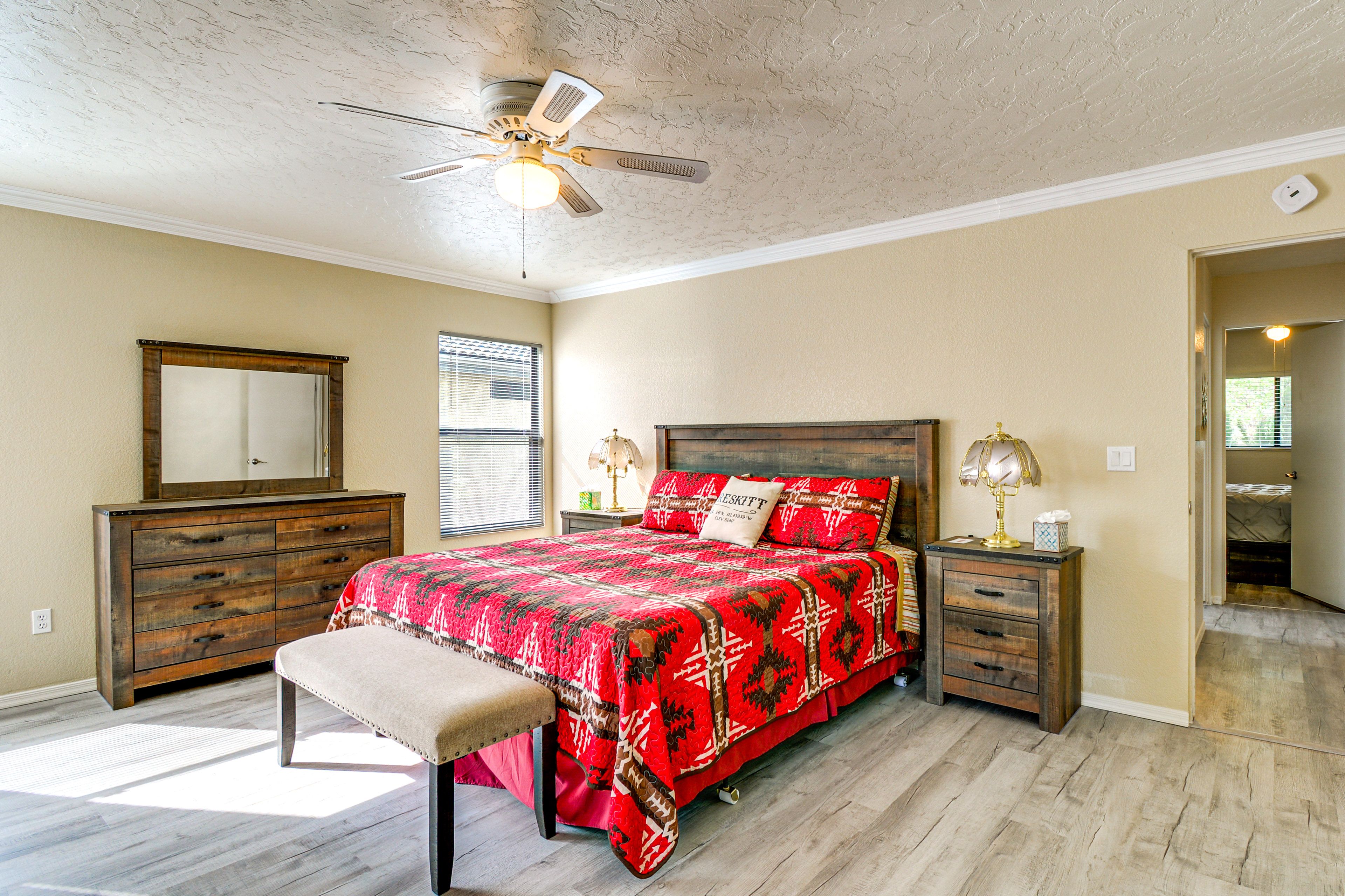 Bedroom 1 | King Bed | Linens Provided | Smart TV w/ Cable