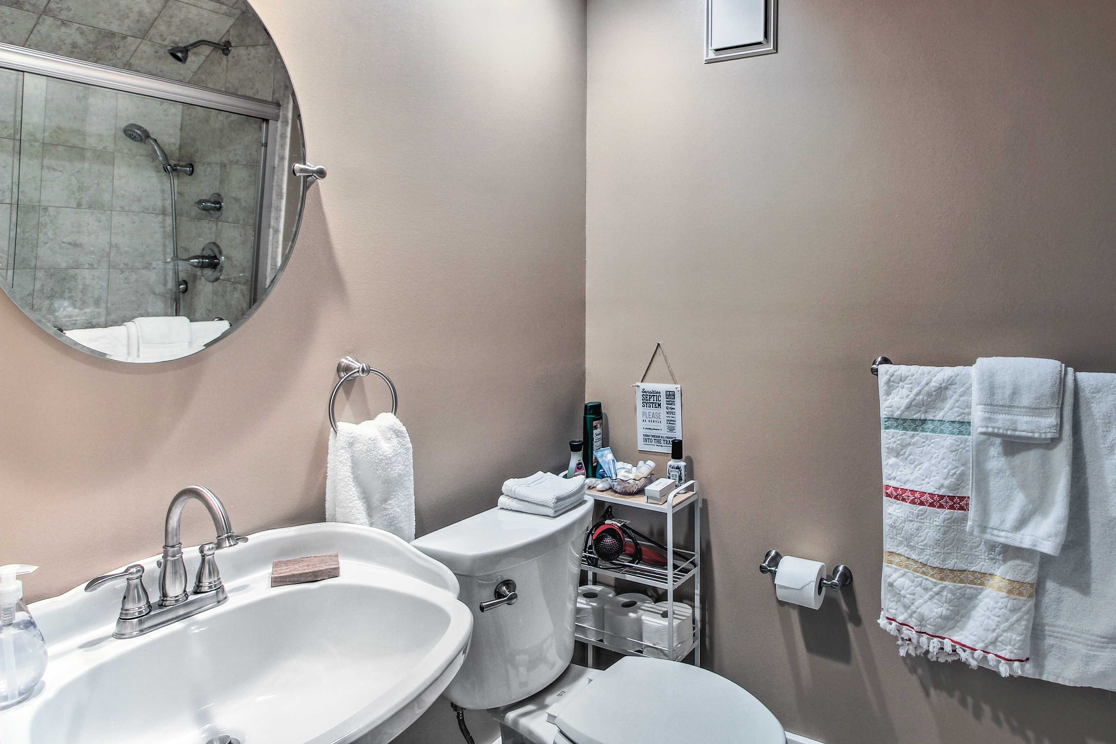 Full Bath | Complimentary Toiletries | Hair Dryer | Towels Provided