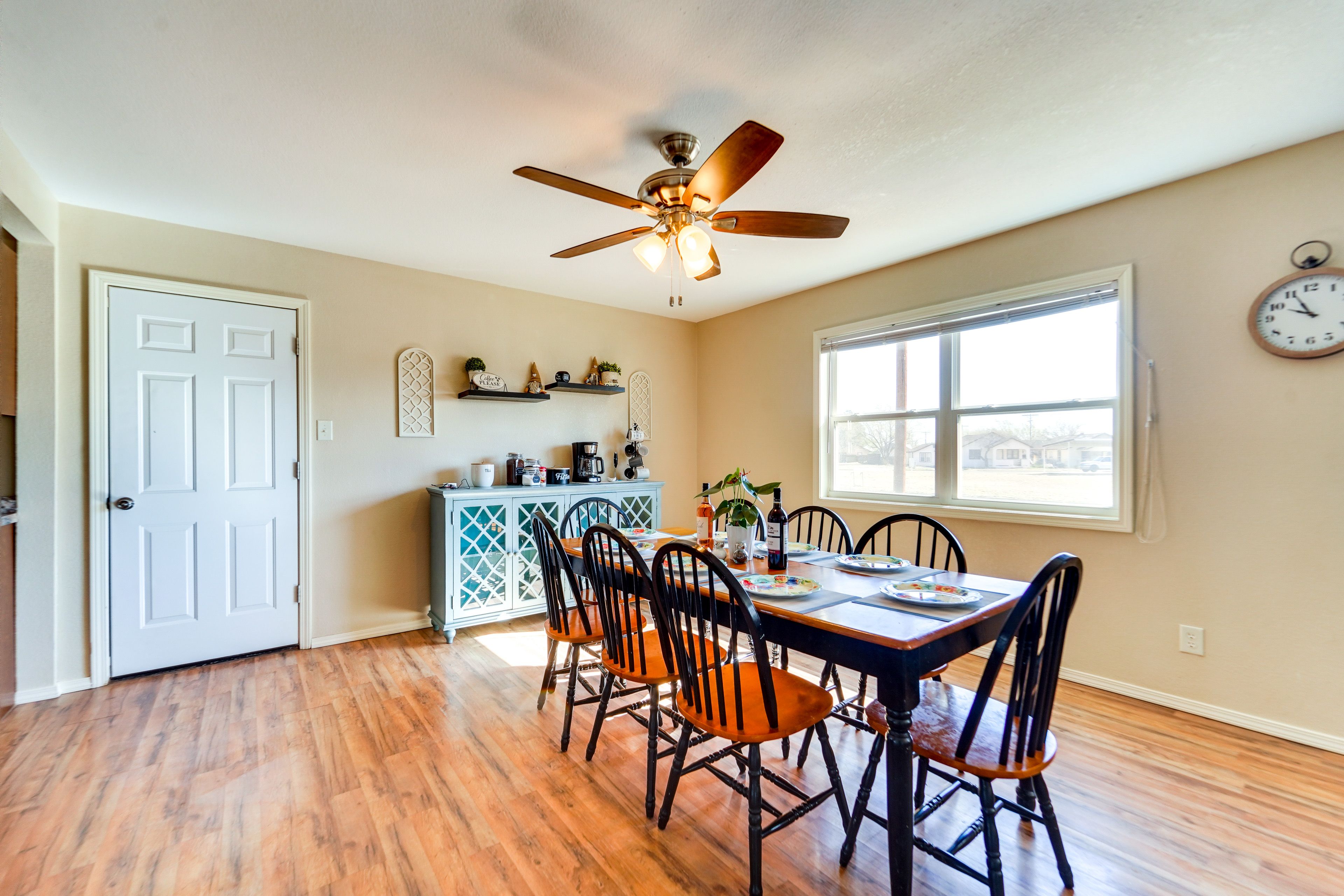 Dining Area | Dishware/Flatware | Trash Bags/Paper Towels | High Chair