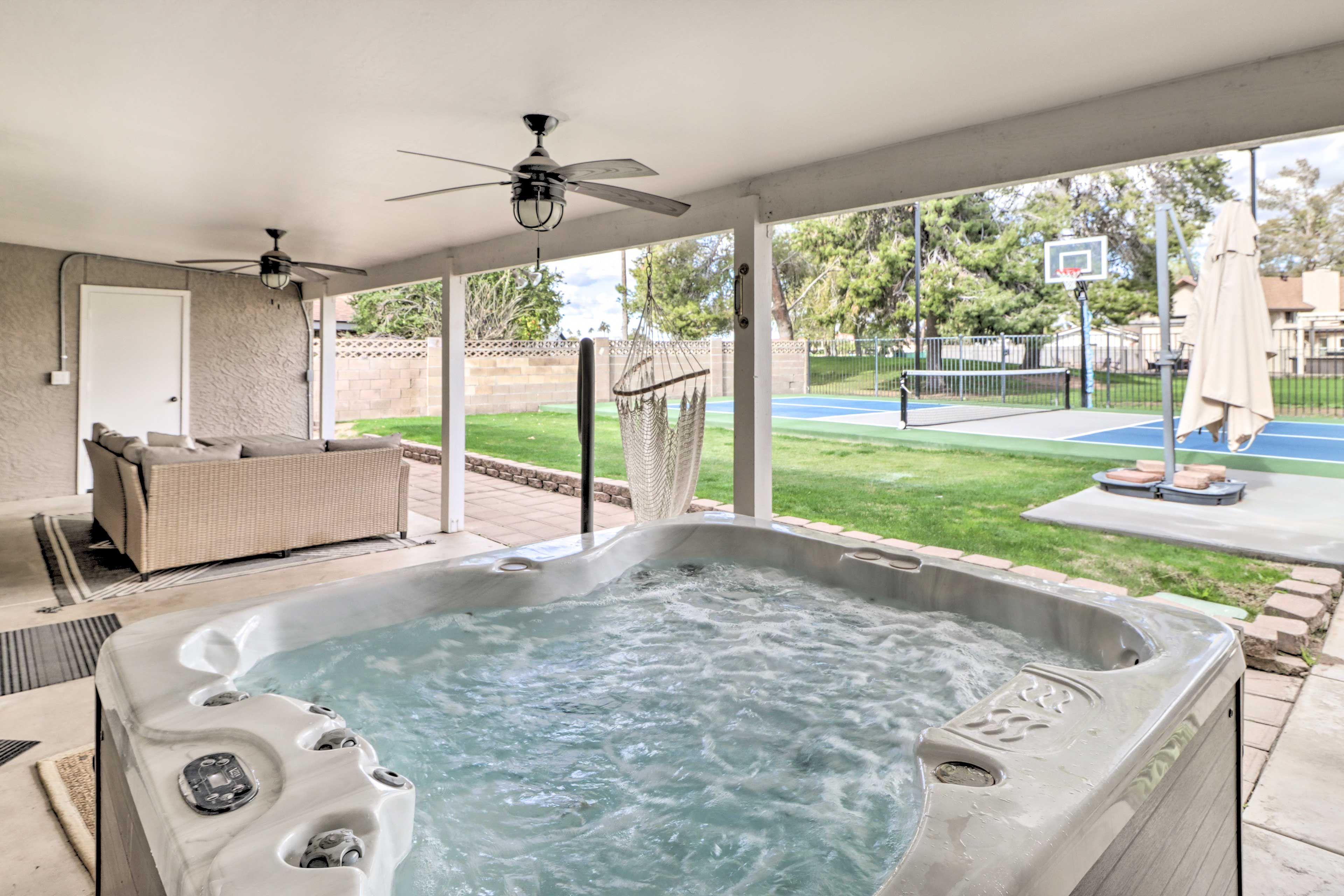 Patio | Private Hot Tub | Gas Grill