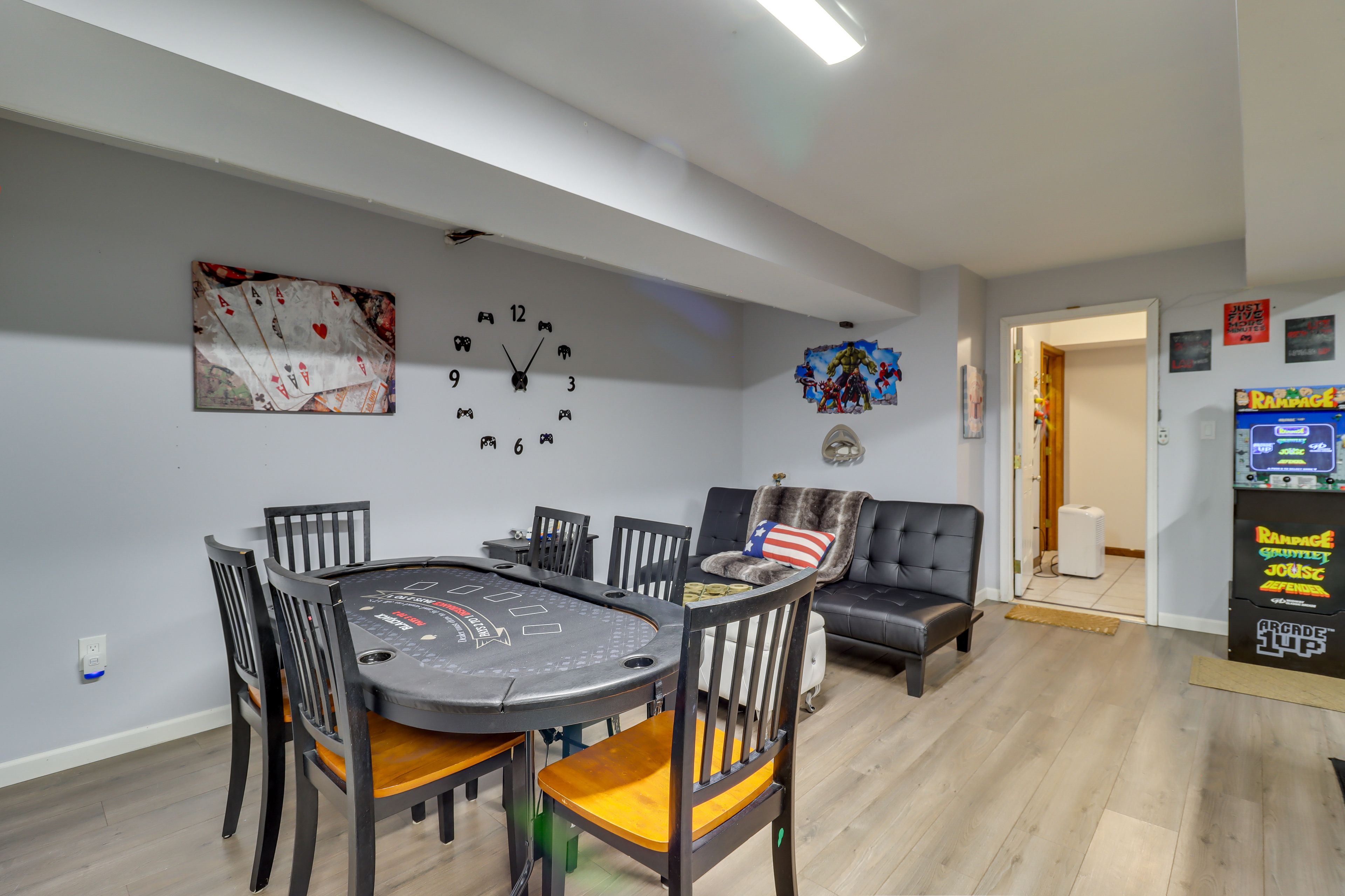 Arcade Machine | Poker Table | Dart Boards | Flat-Screen TV