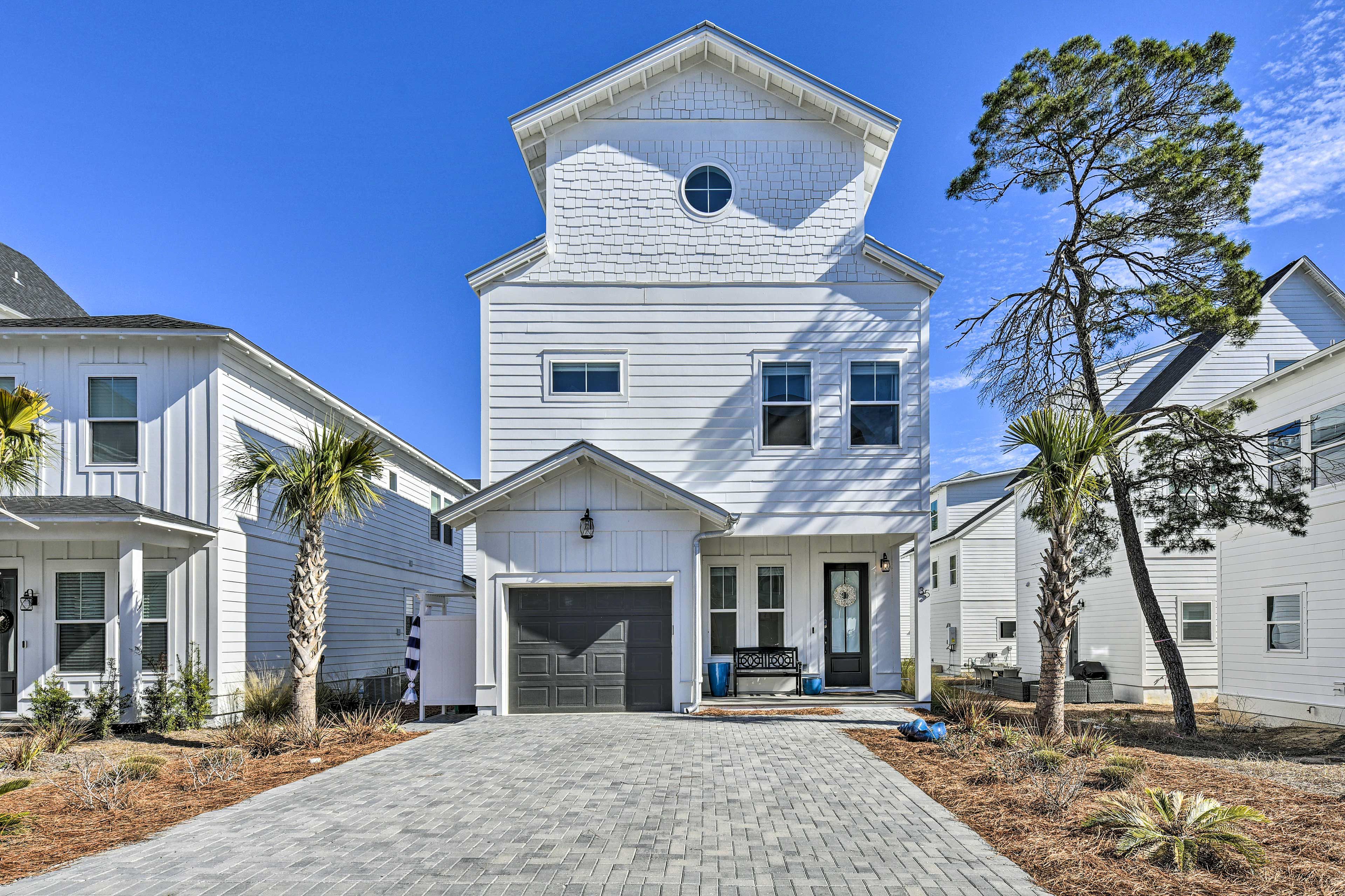 Inlet Beach Vacation Rental | 4BR | 3.5BA | Stairs to Access | 2,645 Sq Ft
