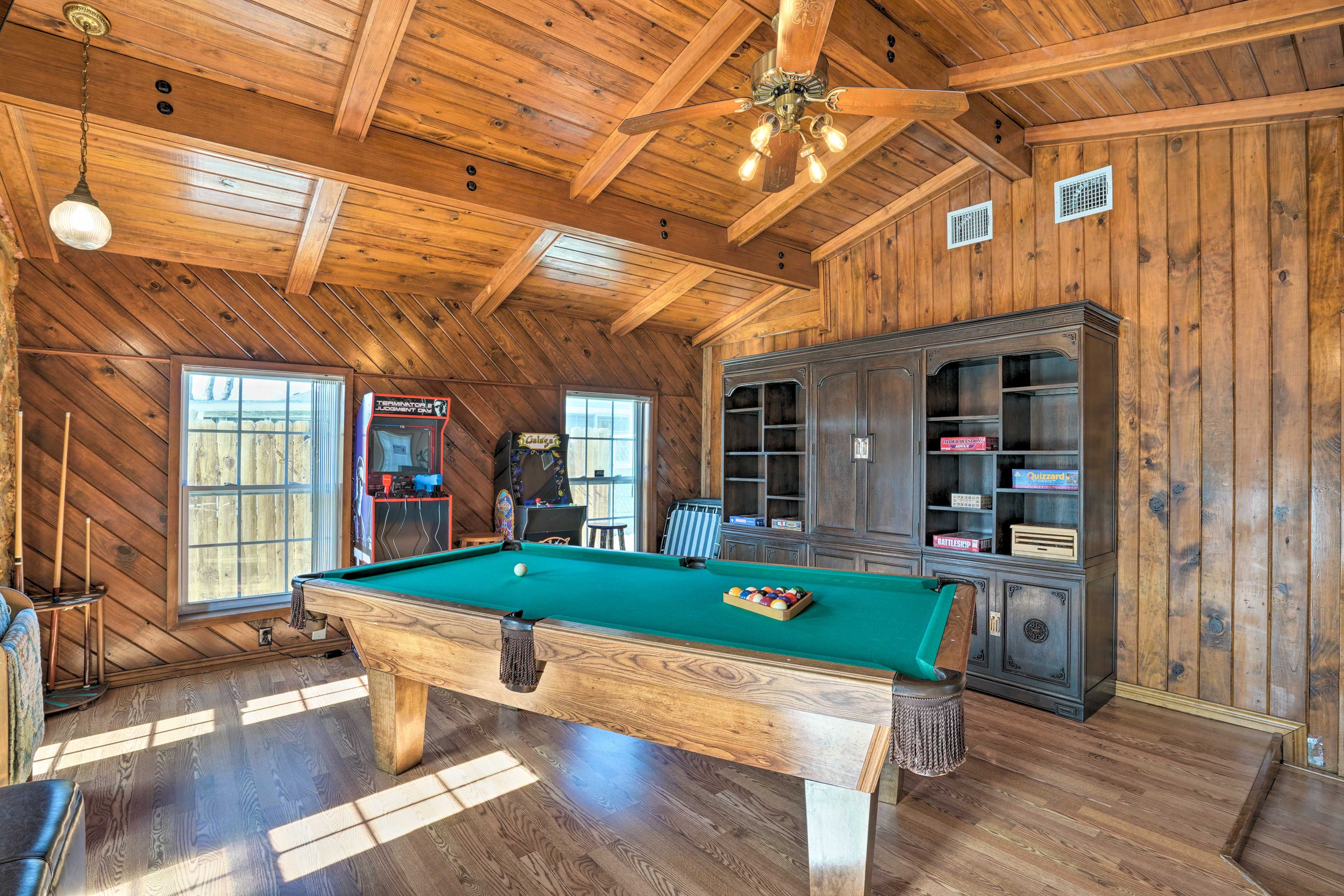 Game Room | Pool Table | Arcade Games | Board Games