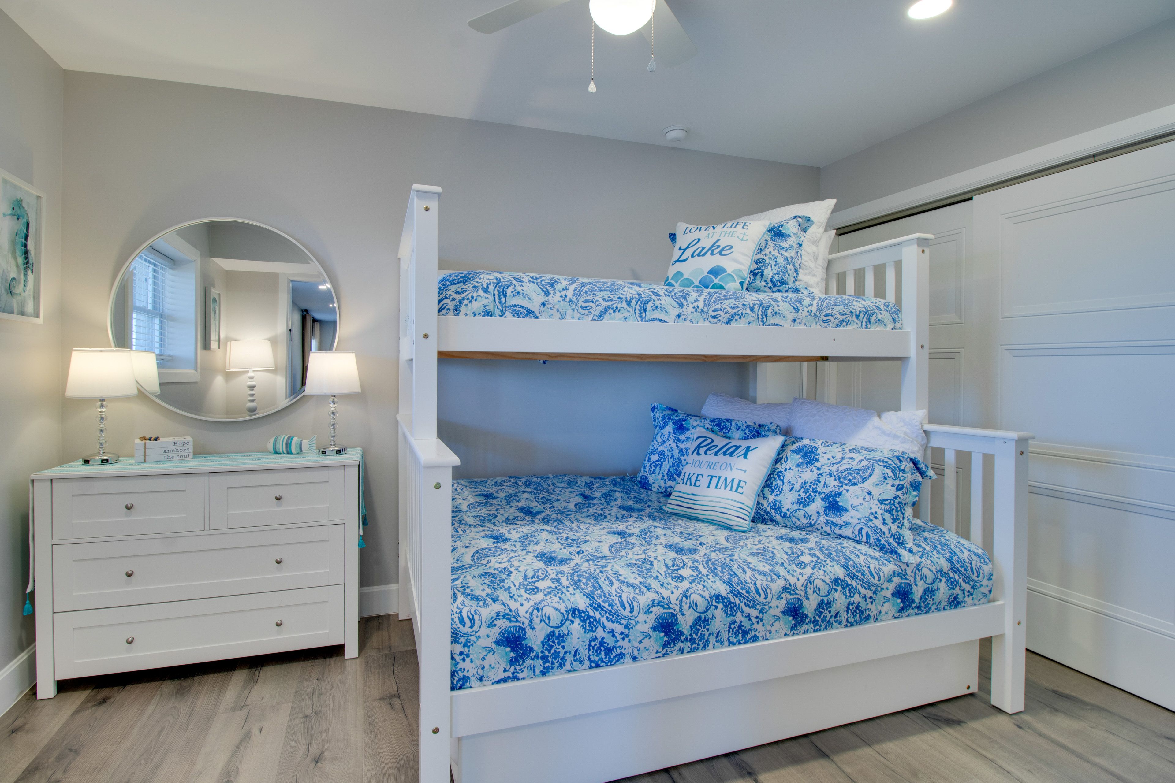 Bedroom 4 | Twin/Full Bunk Bed w/ Twin Trundle | Basement Floor