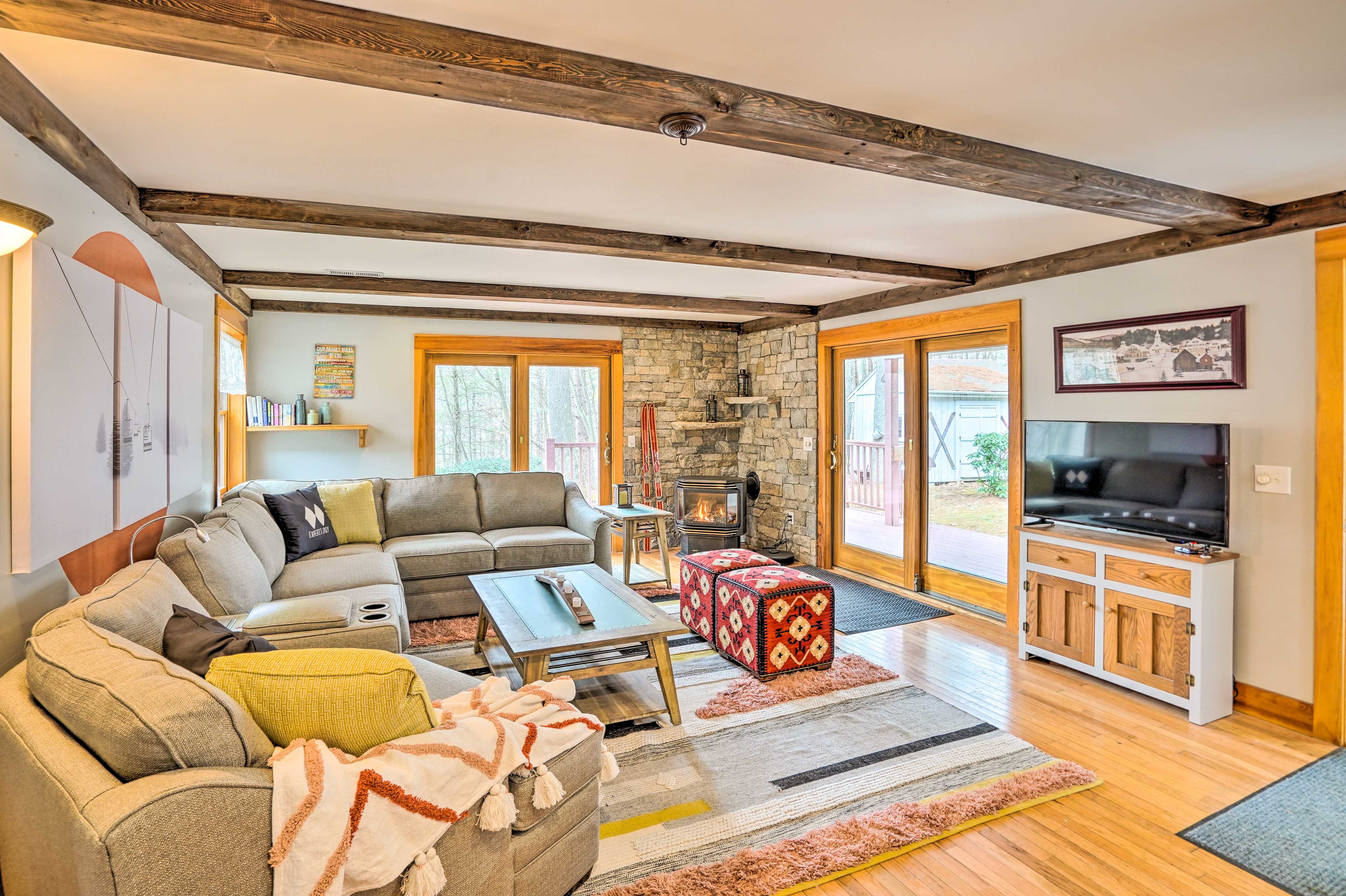 Charlemont Vacation Rental | 3BR | 1.5BA | 1,800 Sq Ft | 2 Steps to Enter