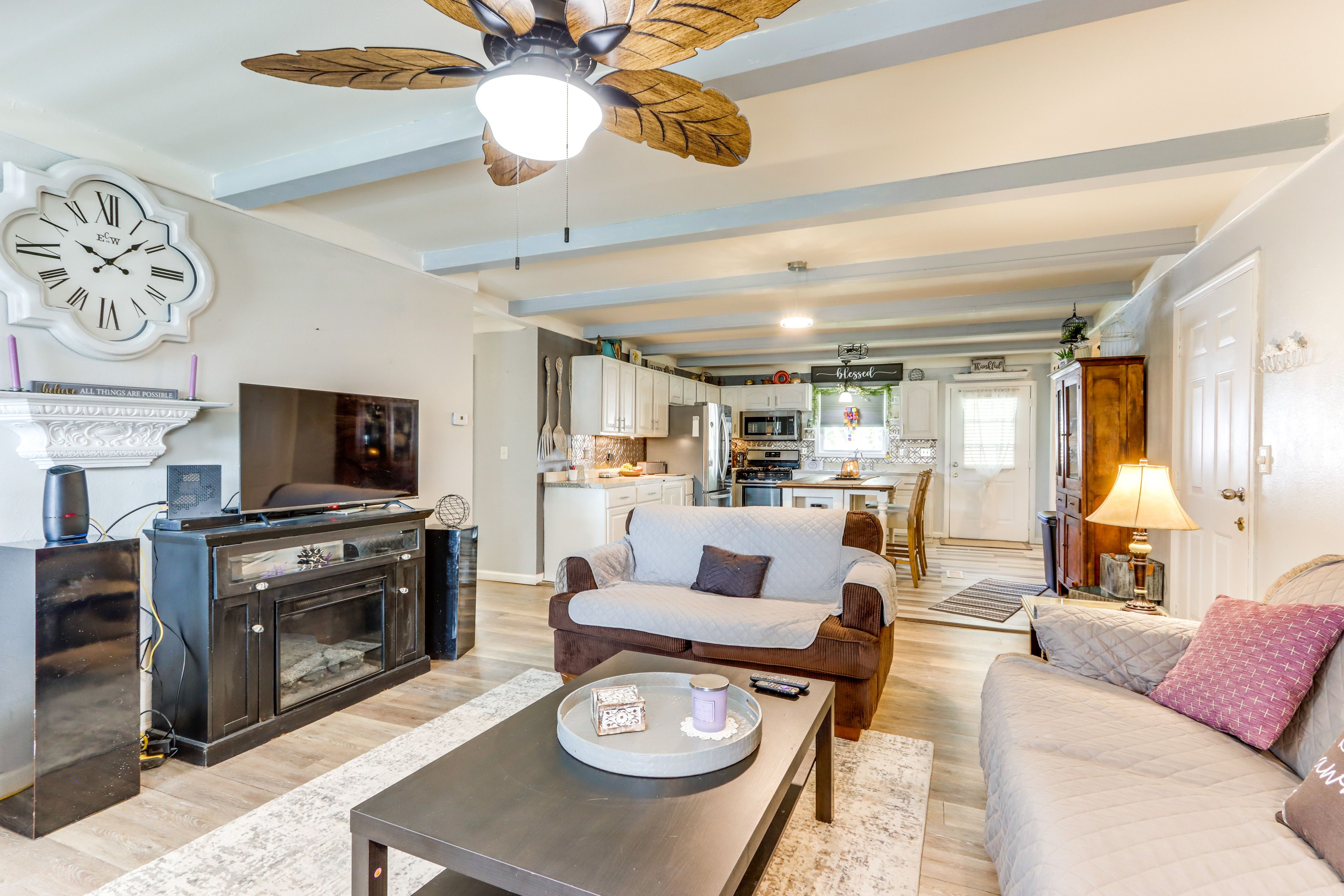 Living Room | Smart TV | Electric Fireplace