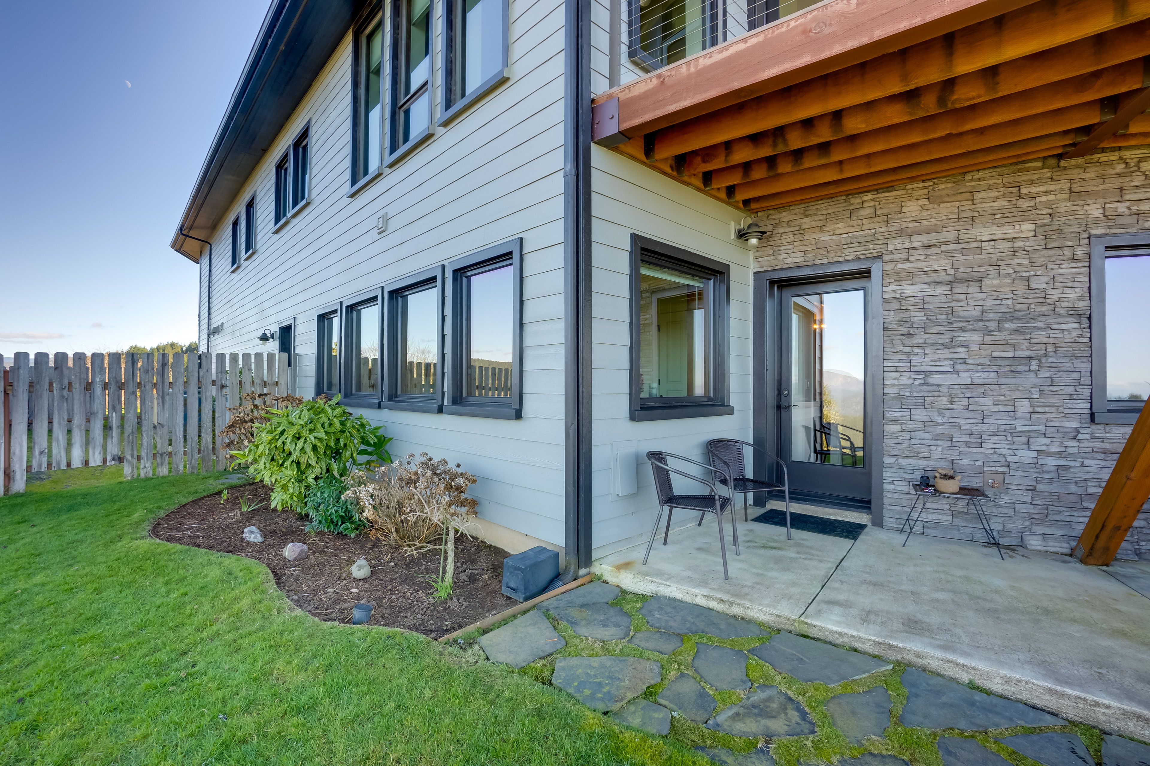 Patio | Hot Tub | 42-Acre Estate | Hiking Trail Access